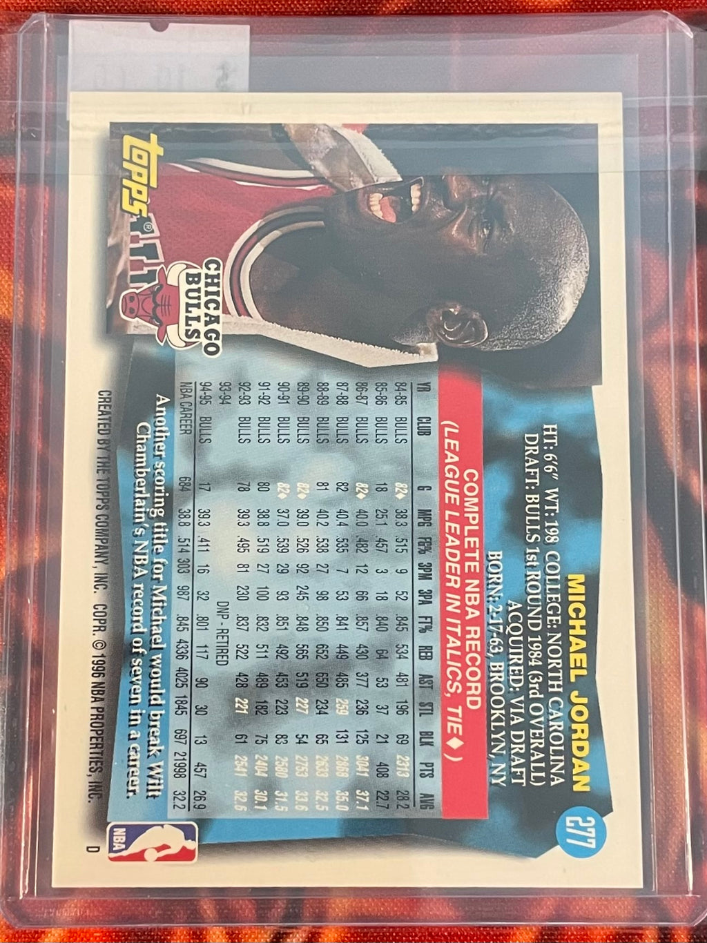 Michael Jordan Topps 95-96