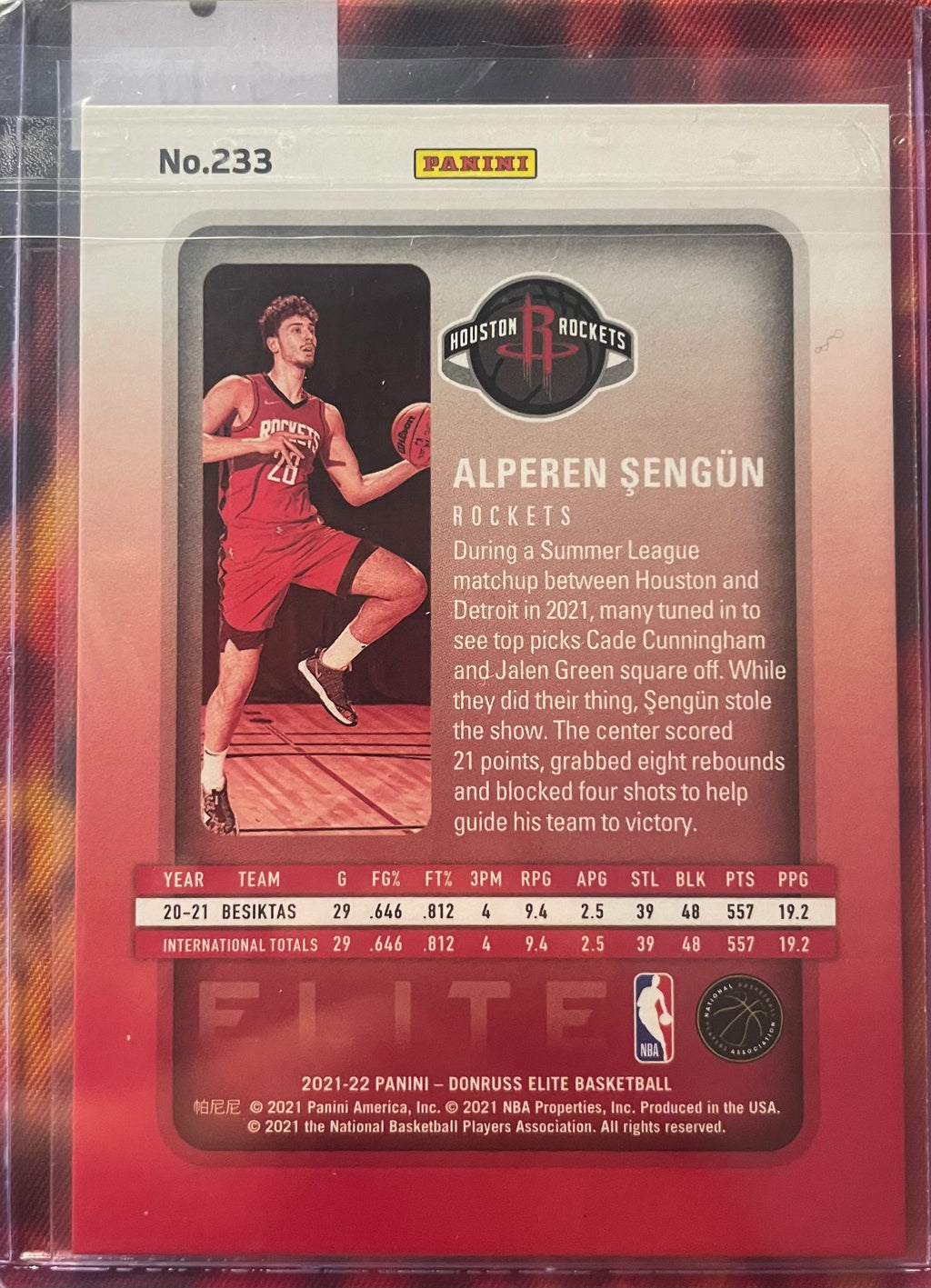 Alperen Sengun Elite 21-22 RC /999