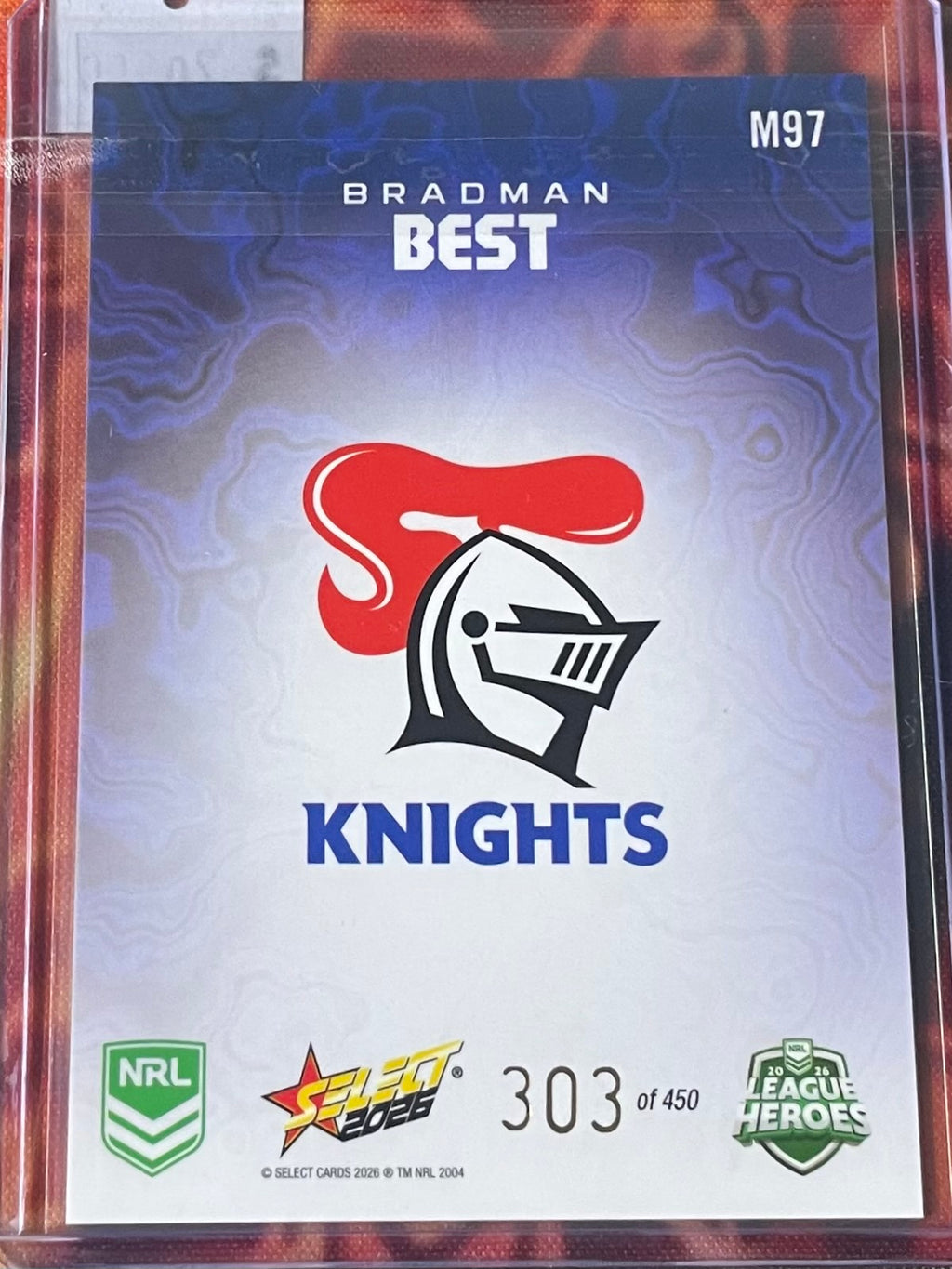 Bradman Best Select NRL 2026 Mercury 303/450
