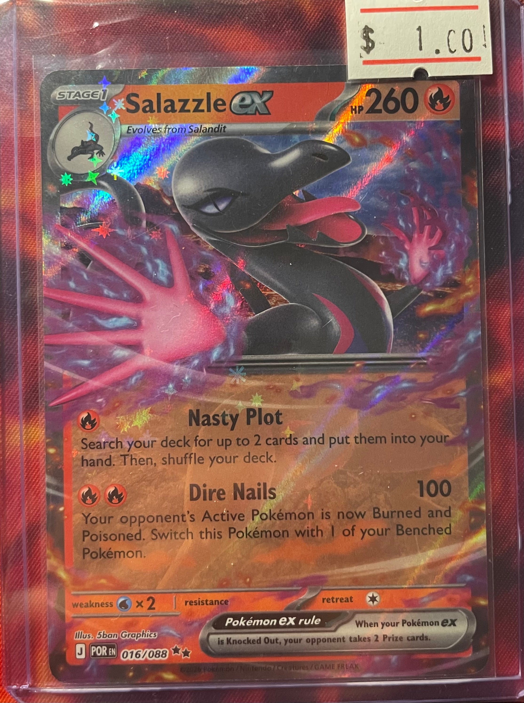 Salazzle ex 16/88 ME03: Perfect Order Pokemon TCG Double Rare