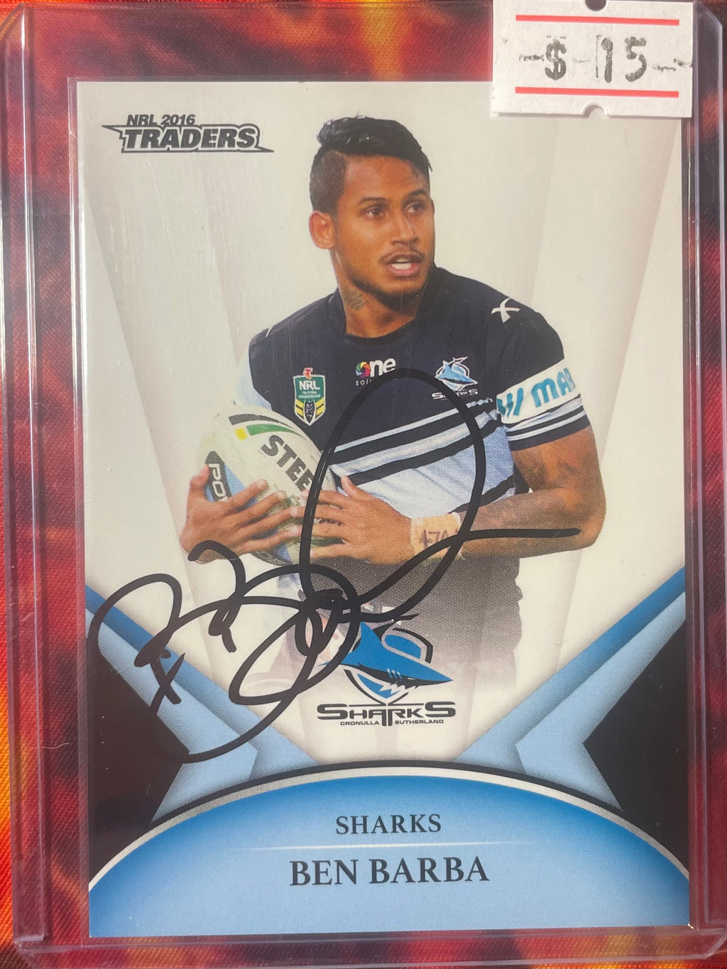 Ben Barba Traders NRL 2016 In Person Autograph