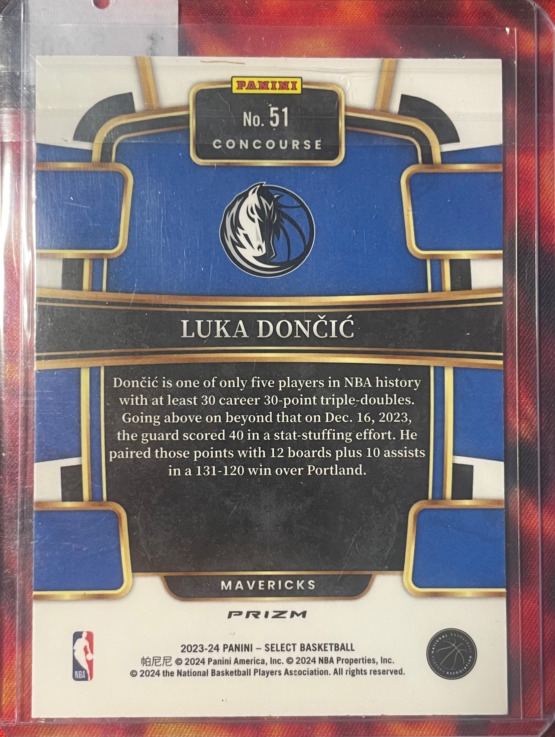 Luka Doncic Select 24-25 Cracked Ice