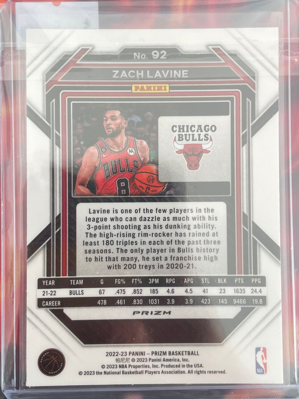 Zach Lavine Prizm 22-23 Cracked Ice