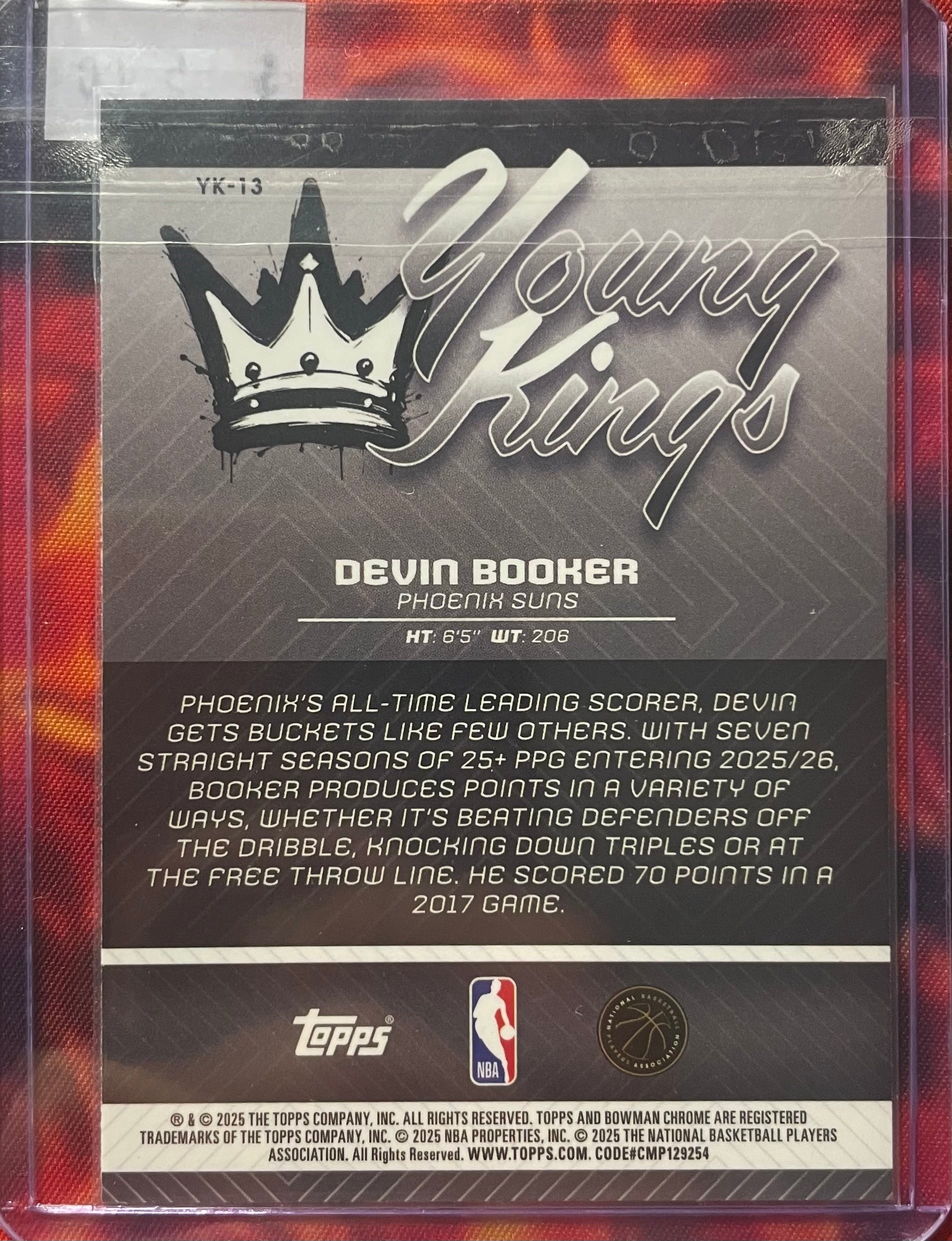 Devin Booker Bowmen Chrome 25-26 Young Kings