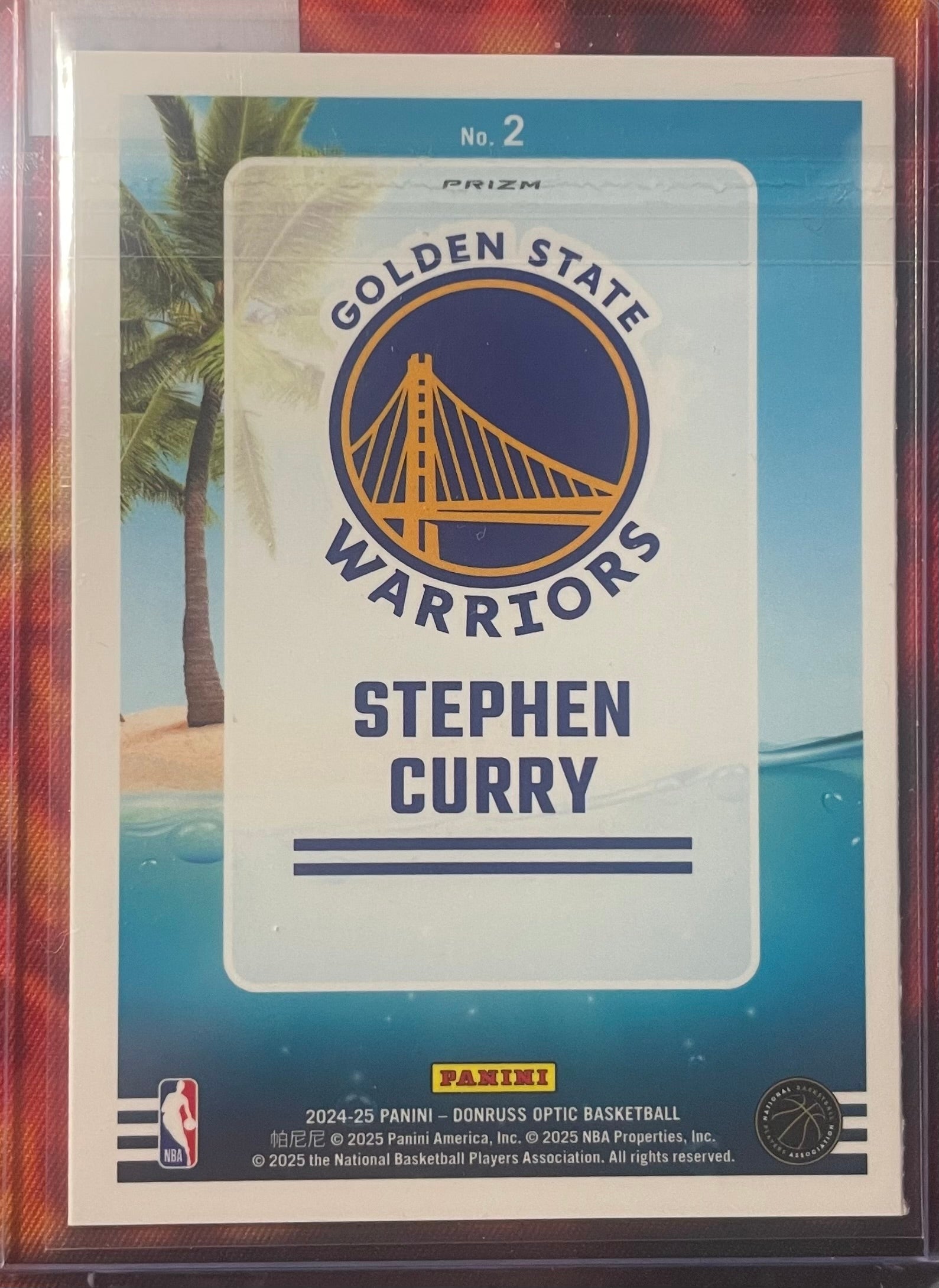 Stephen Curry Optic 24-25 Splash Purple Holo