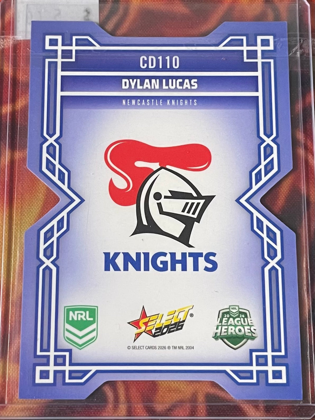 Dylan Lucas Select NRL 2026 DieCut
