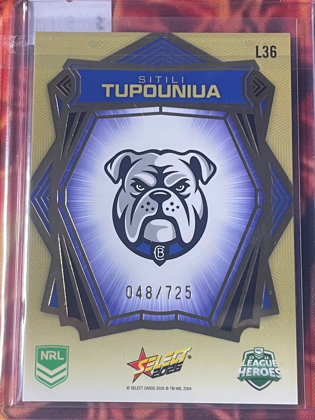 Sitili Tupouniua Select NRL 2026 Gold Luminous 048/725
