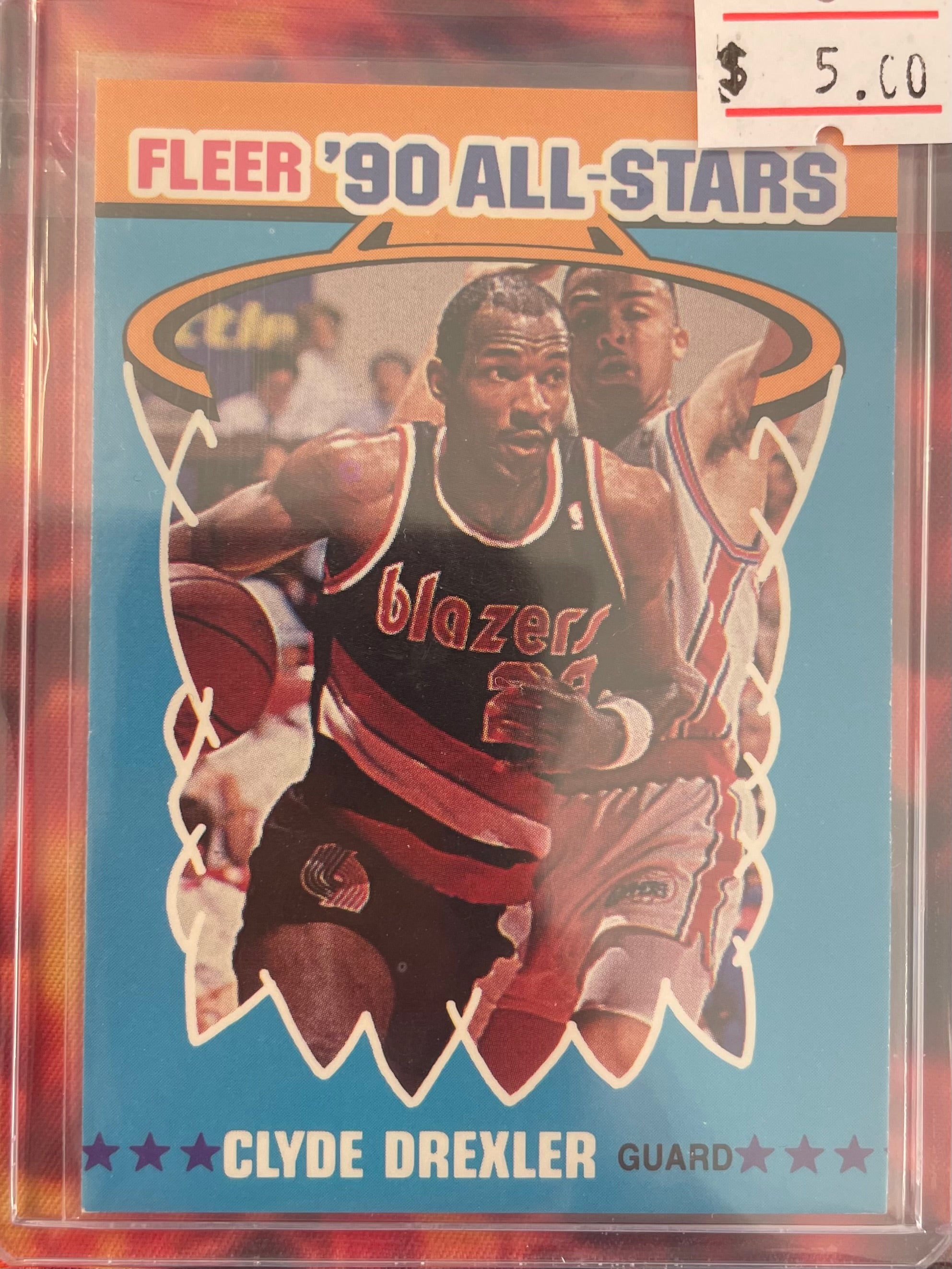 Clyde Drexler Fleer 89-90 90s All Stars