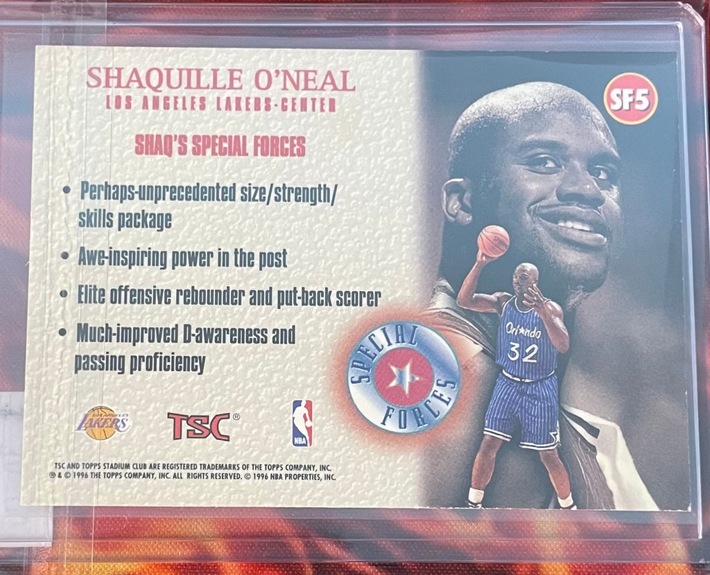 Shaquille O’Neal Topps Stadium Club 95-96 Special Forces