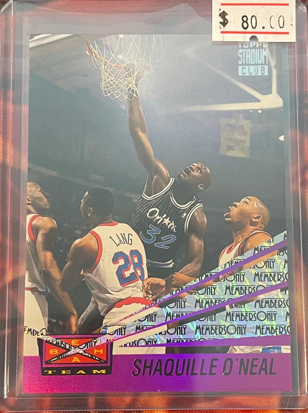 Shaquille O’Neal Topps Stadium Club 92-93 Beam Team Members Only