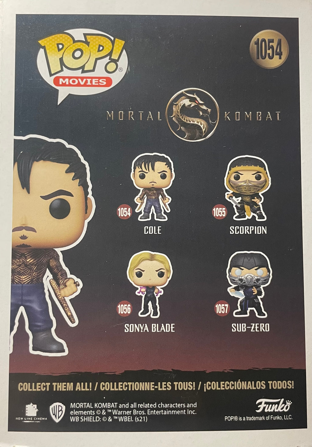 Funko POP! Movies- Mortal Kombat COLE #1054 Vinyl Figure