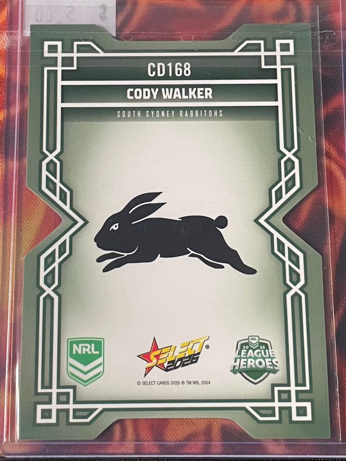 Cody Walker Select NRL 2026 DieCut