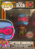 Funko Pop Captain America (Blacklight) #987 Marvel Pop Figure