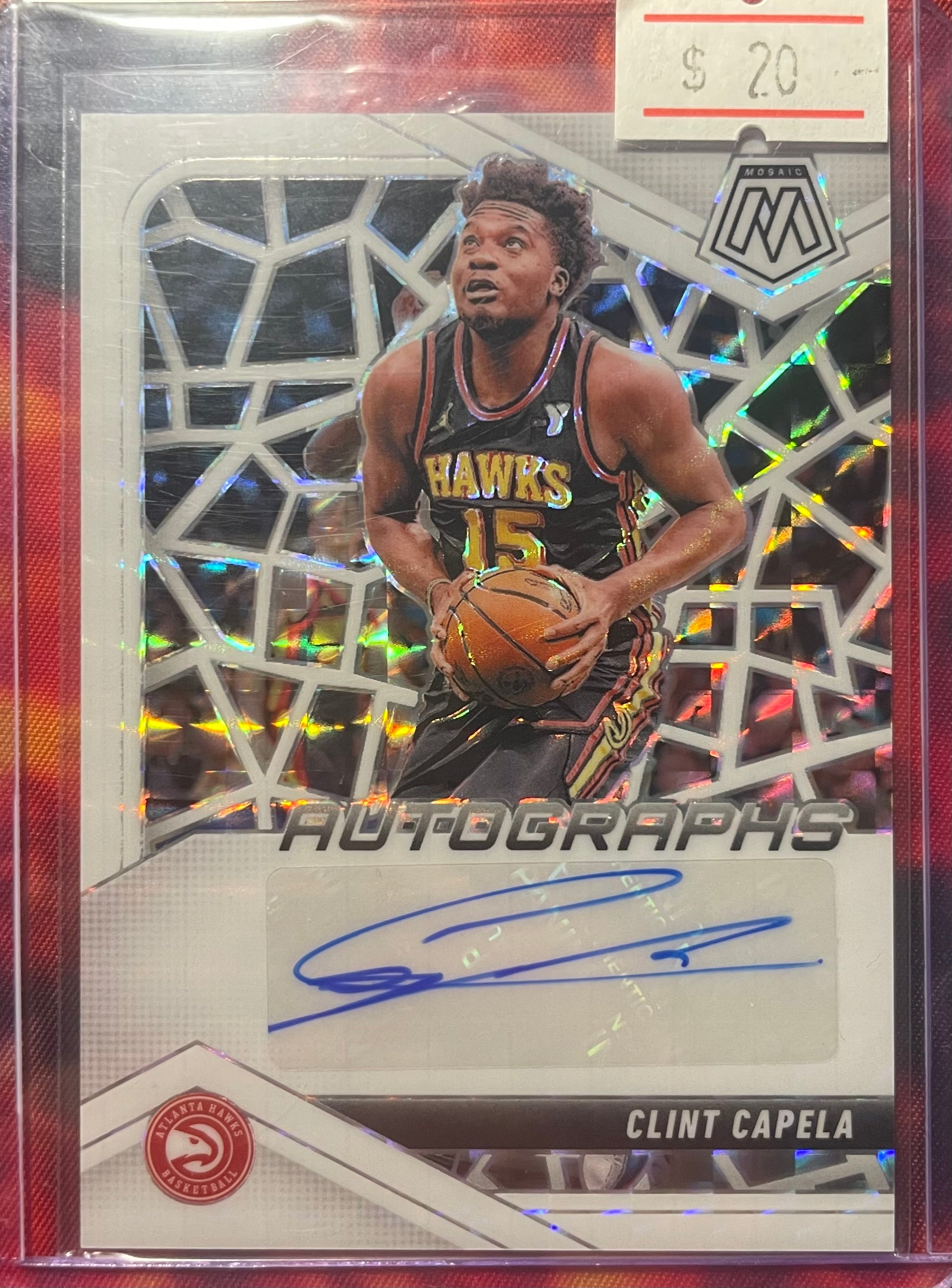 Clint Capela Mosaic 24-25 White Auto /25
