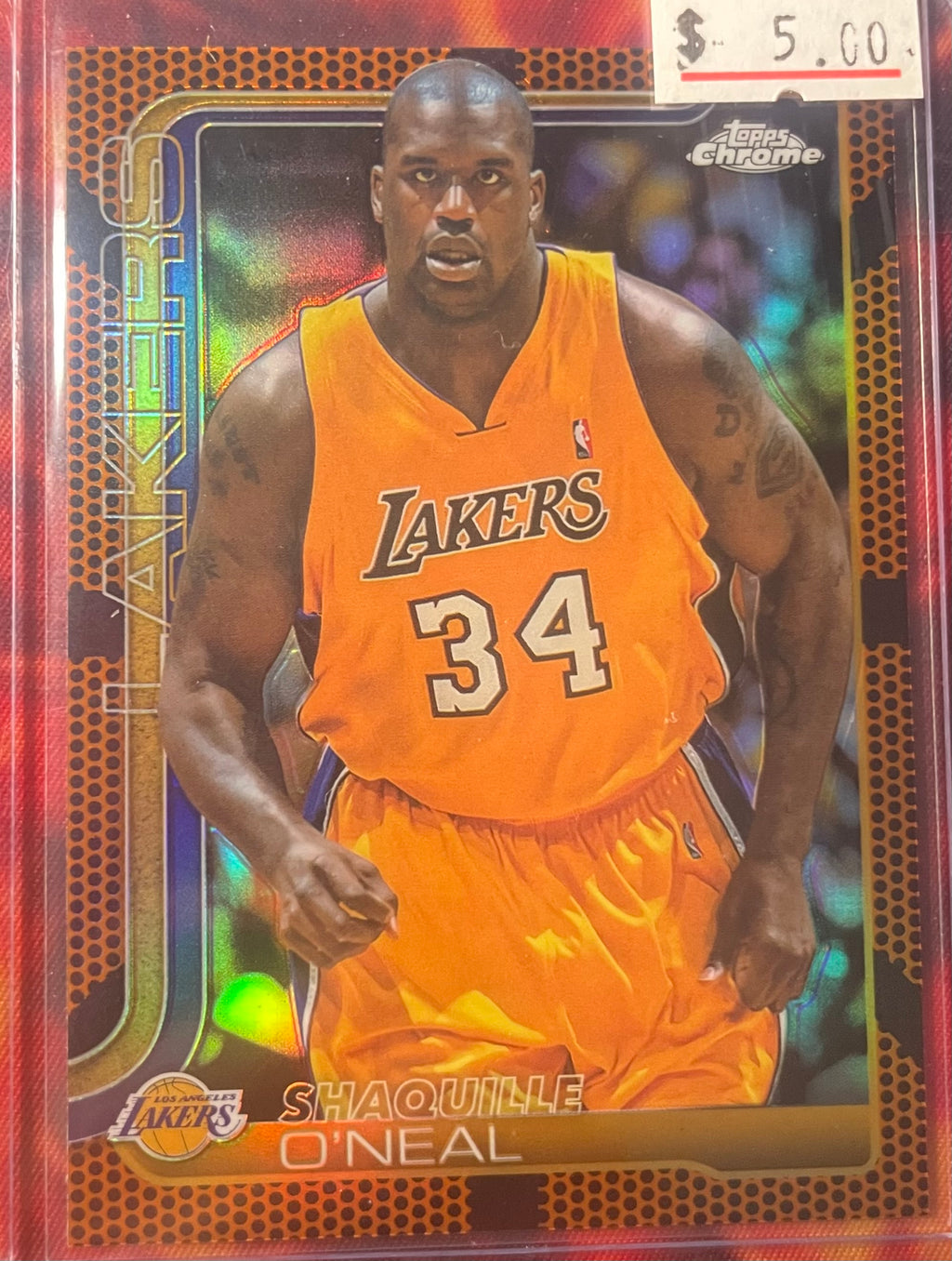 Shaquille O’Neal Topps Chrome 25-26 Basketball Refractor