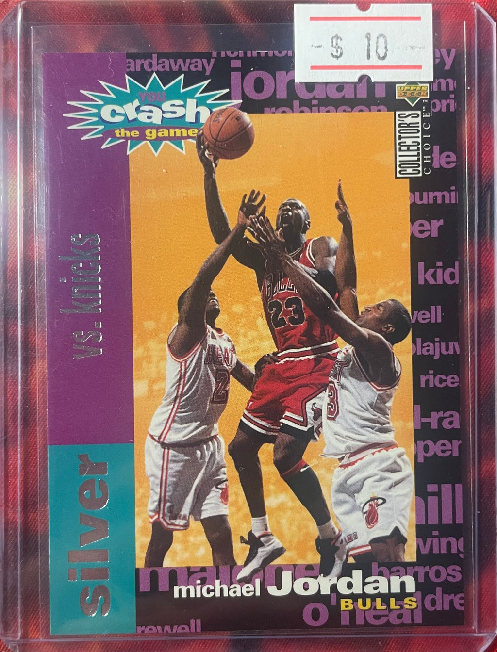 Michael Jordan UpperDeck 94-95 Crash The Game Silver vs Knicks