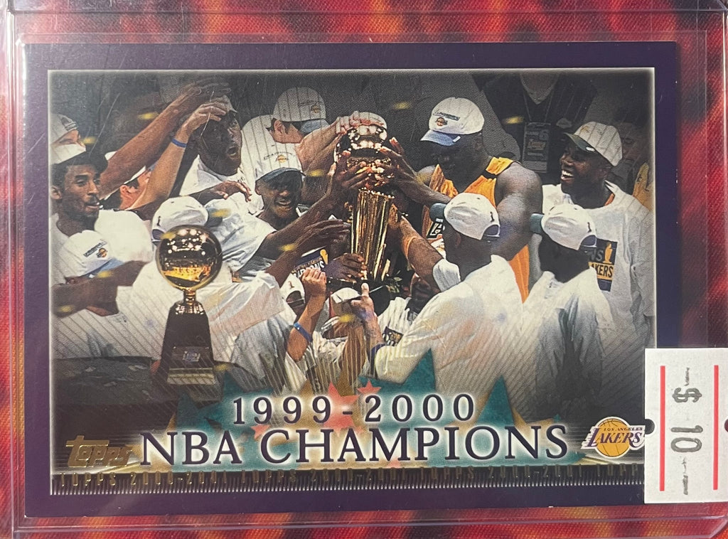 Los Angles Lakers Topps 99-00 NBA Champions