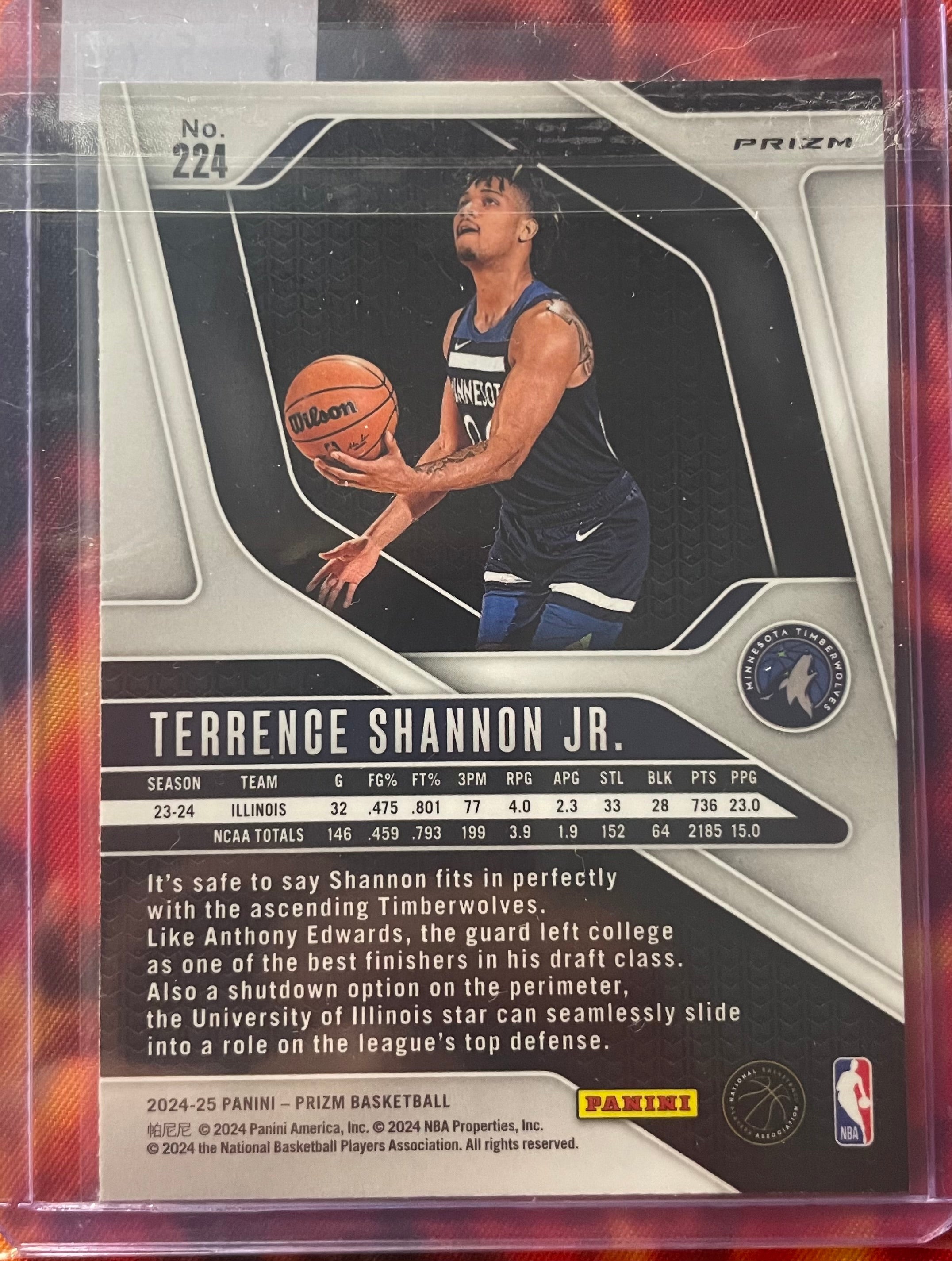 Terrence Shannon Jr Prizm 24-25 Cracked Ice RC