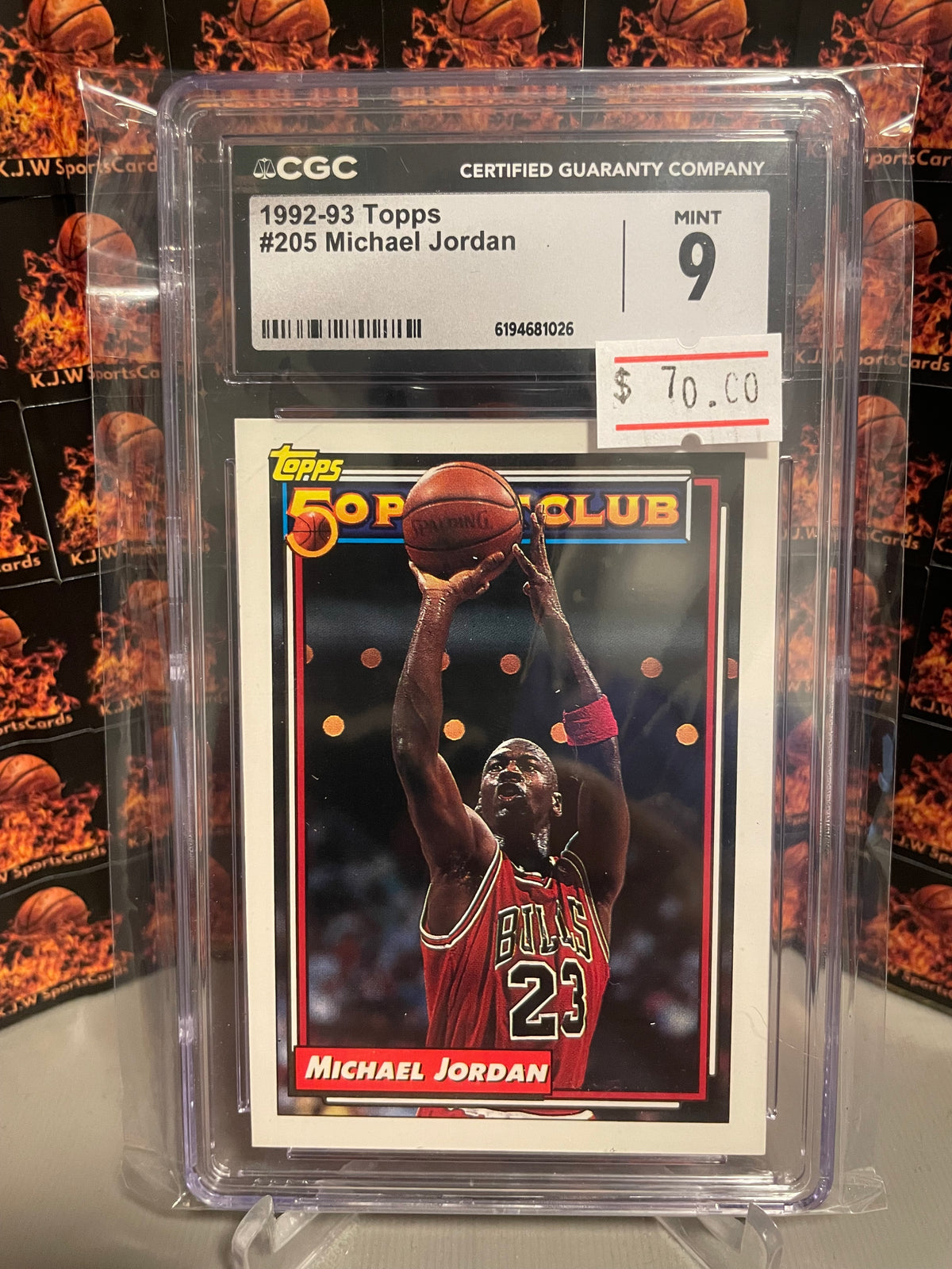 Michael Jordan 92-93 Topps CGC 9
