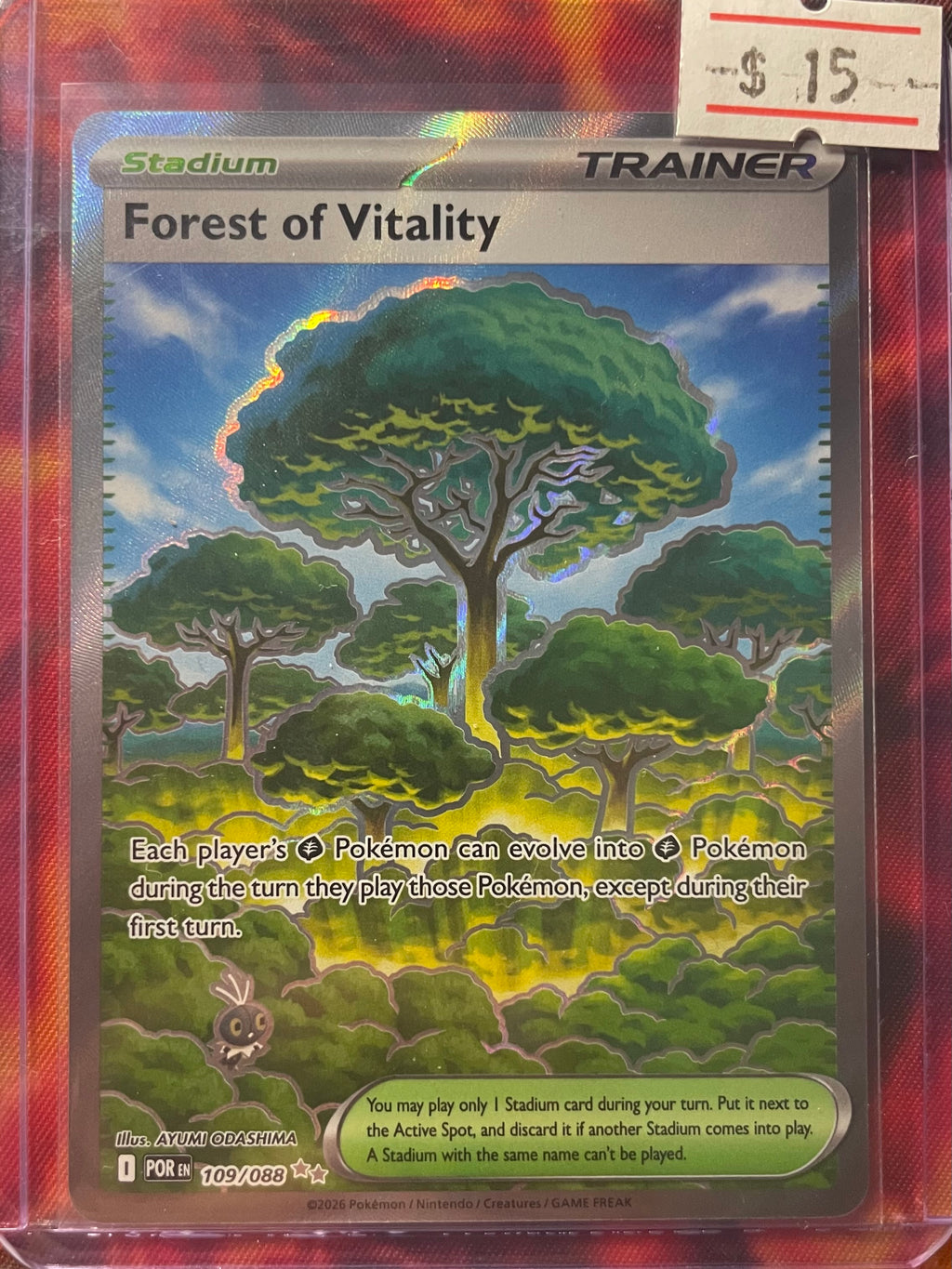 Forest of Vitality 109/088 Ultra Rare Full Art - Pokemon TCG Perfect Order