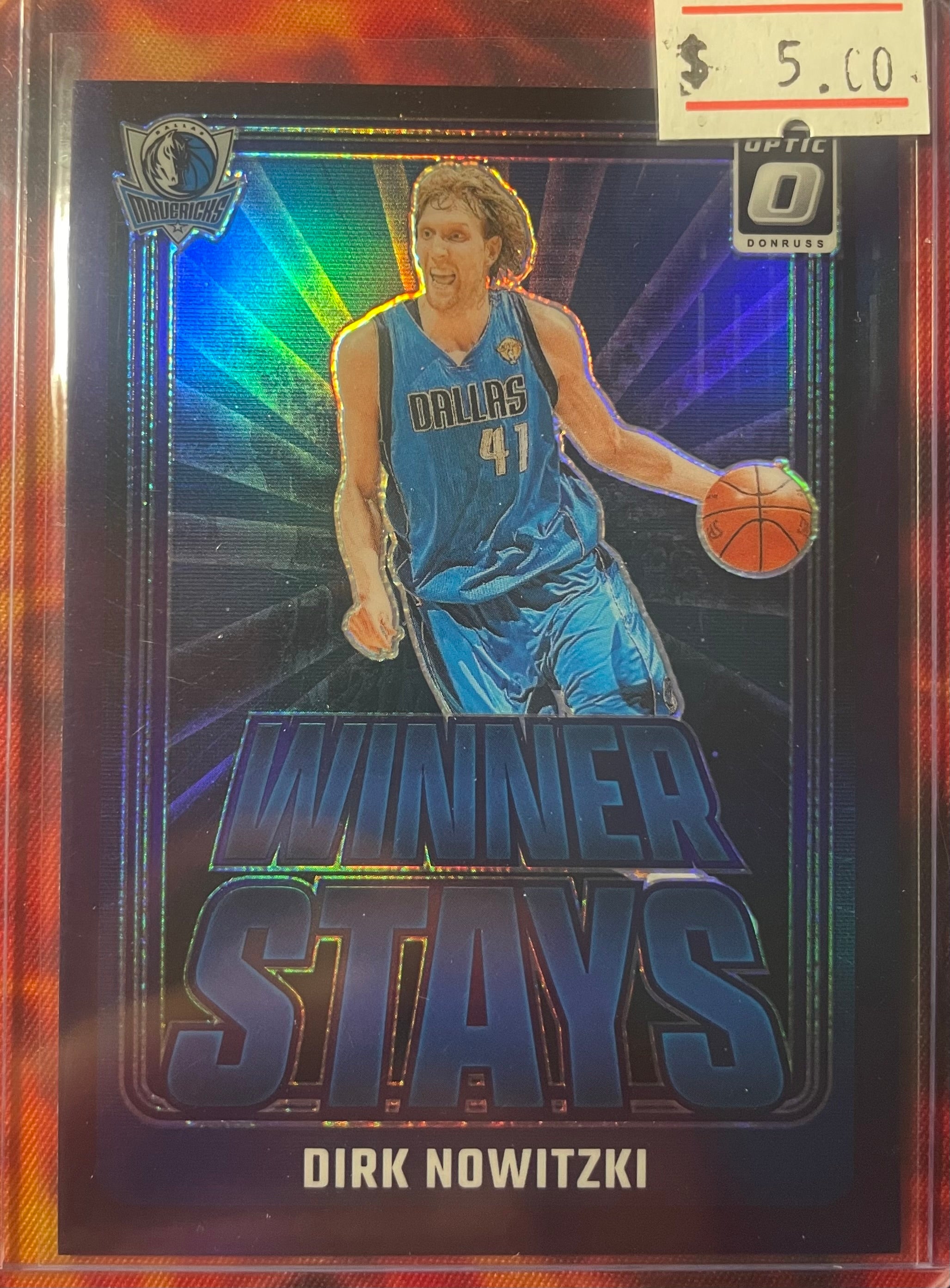 Dirk Nowitzki Optic 24-25 Winner Stays Purple Holo