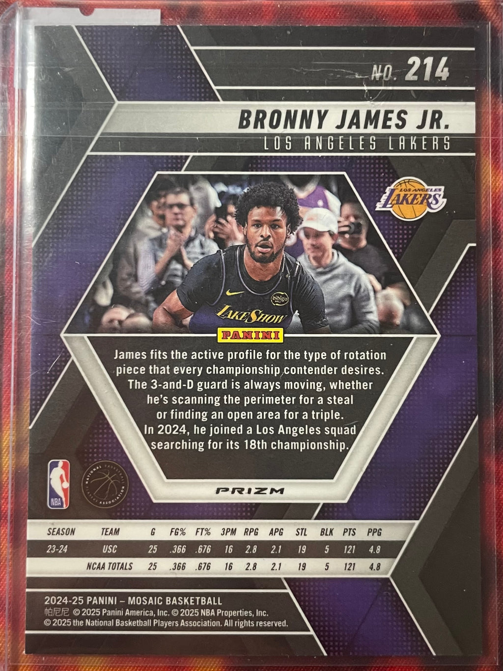 Bronny James Mosaic 24-25 Silver RC