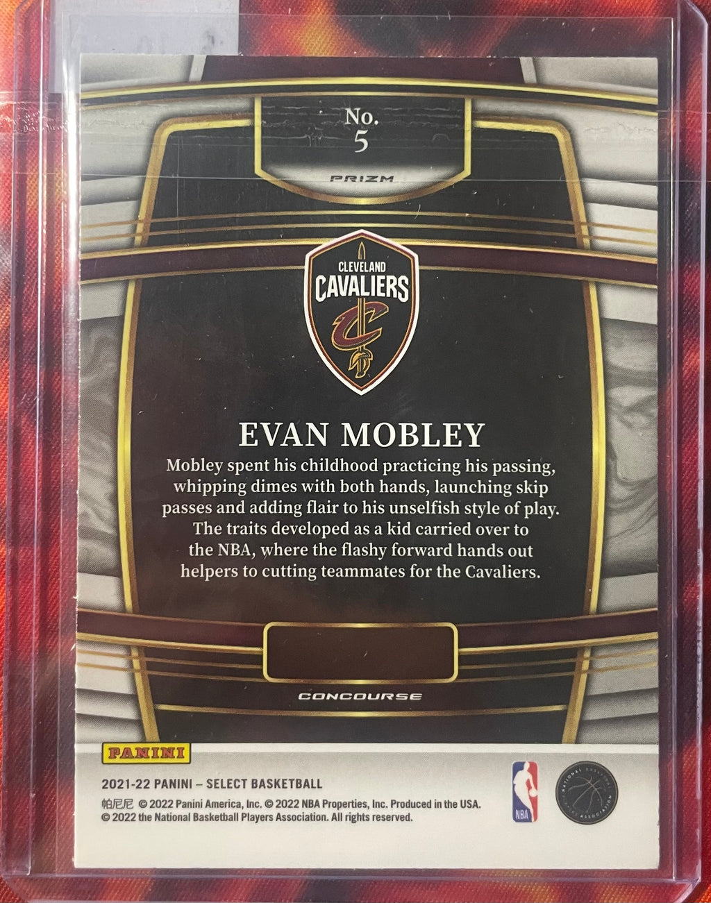 Evan Mobley Select 21-22 Red Wave Asia Tmall RC