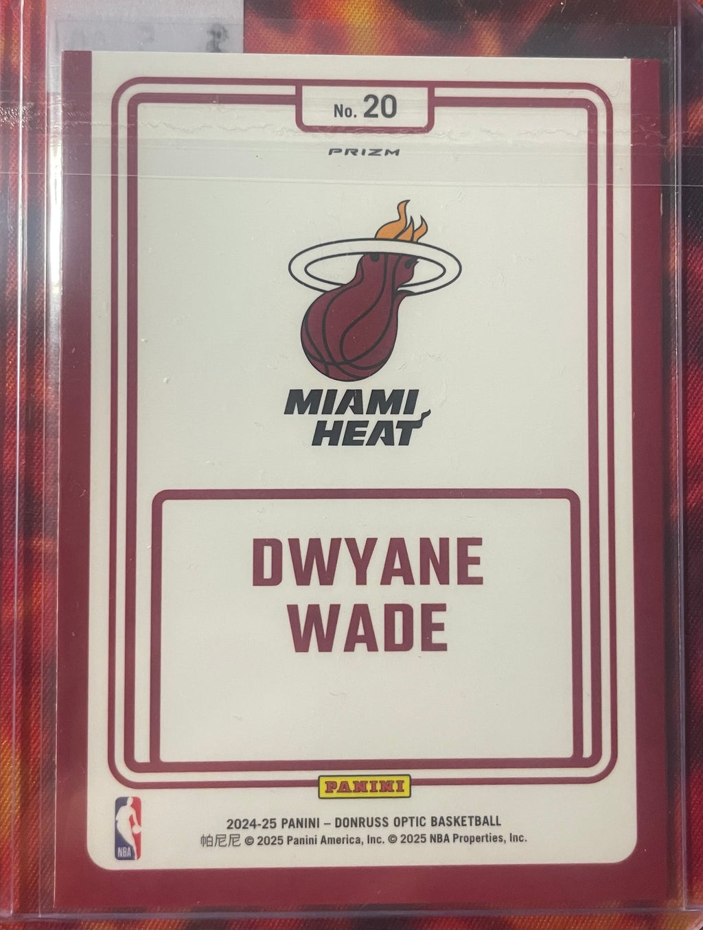 Dwayne Wade Optic 24-25 Winner Stays Holo