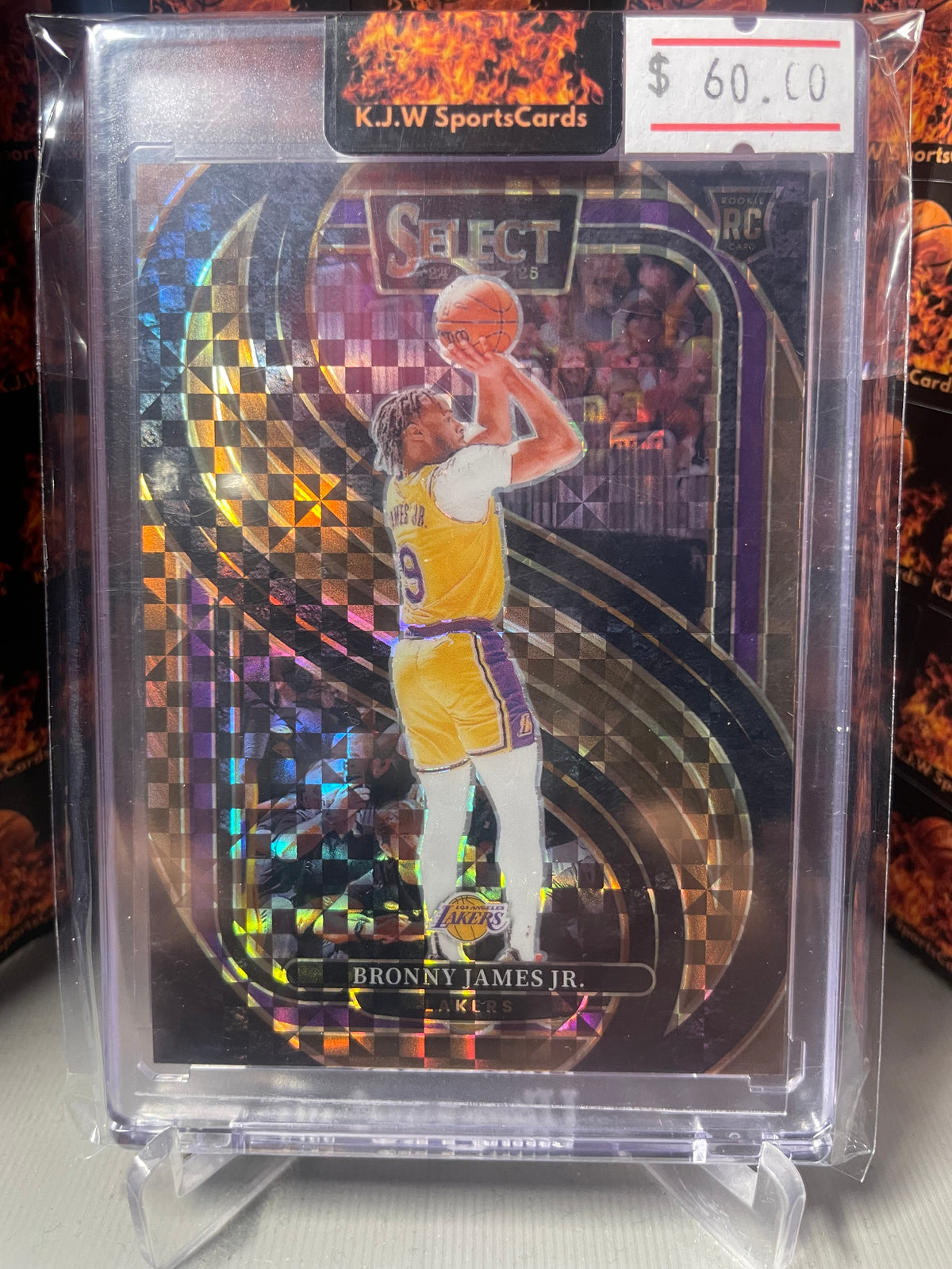 Bronny James Jr Select 24-25 Bronze Checkerboard/75 RC