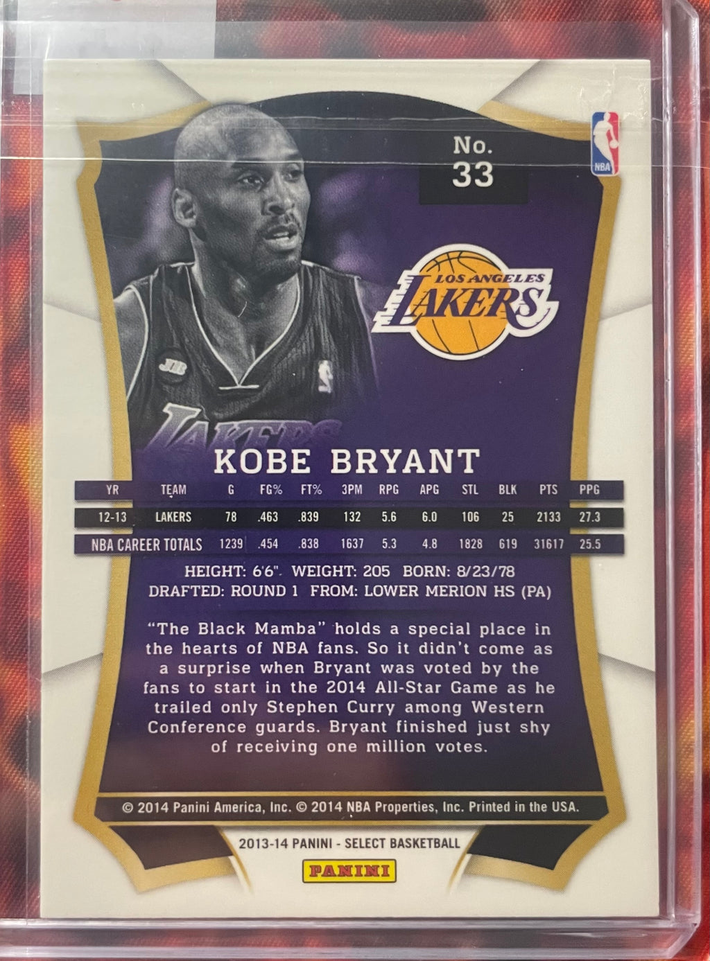 Kobe Bryant Select 15-16 Base