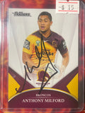 Anthony Milford Traders NRL 2016 In Person Autograph