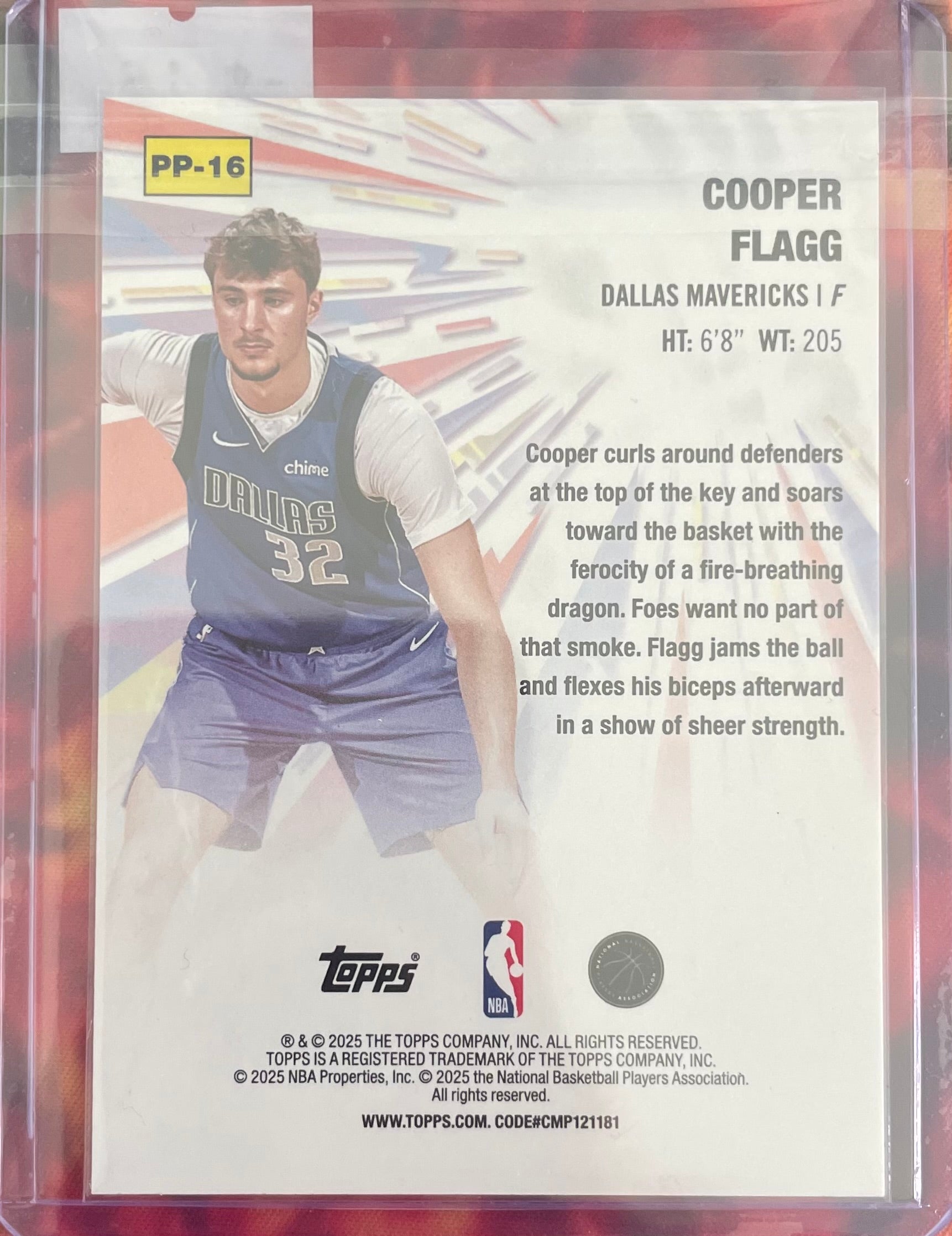 Cooper Flagg Topps 25-26 Power Players RC