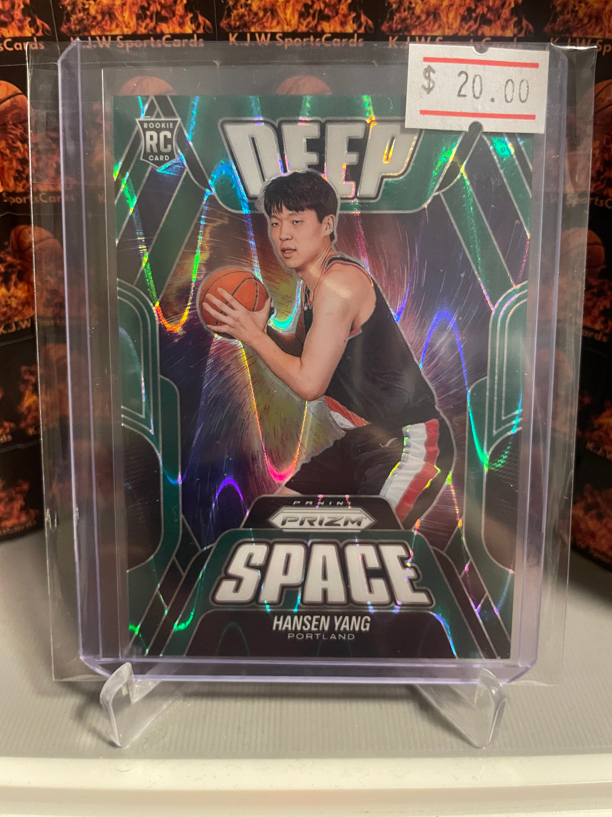 Jaden Yang Prizm 25-26 Deep Space Green Raywave /49 RC