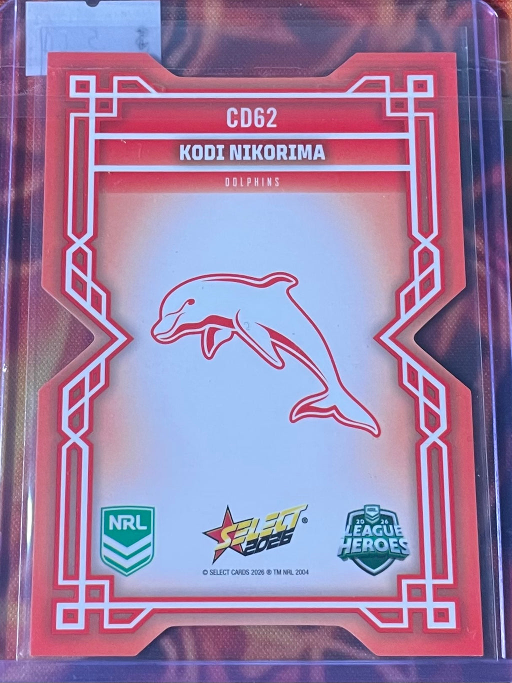 Kodi Nikorima Select NRL 2026 DieCut