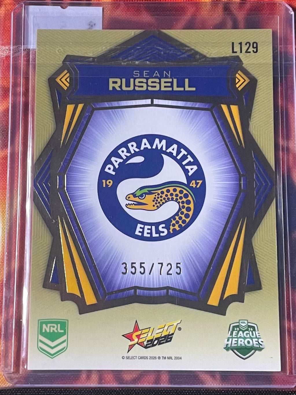 Sean Russell Select NRL 2026 Gold Luminous 355/725