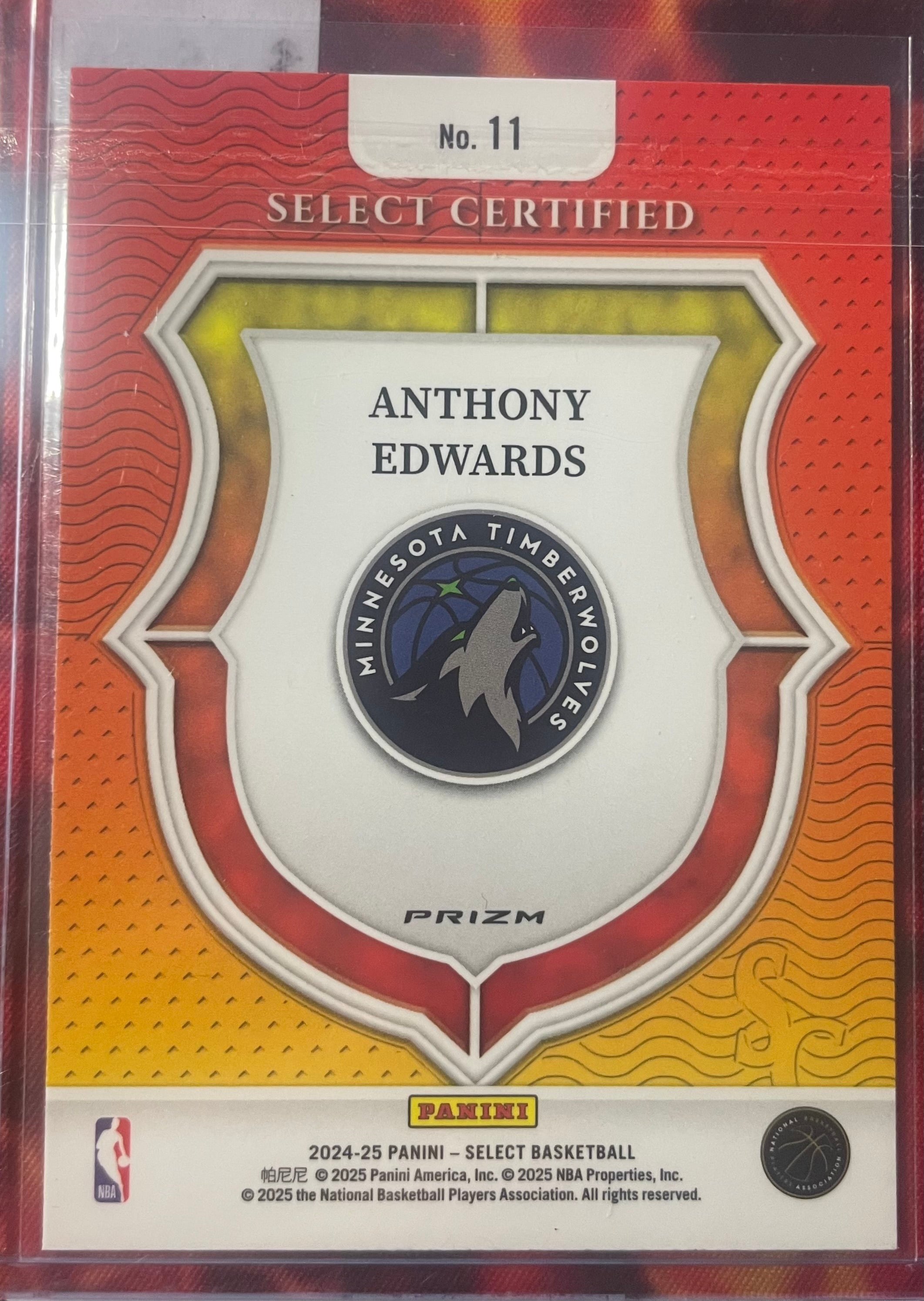 Anthony Edwards Select 24-25 Select Certified Green