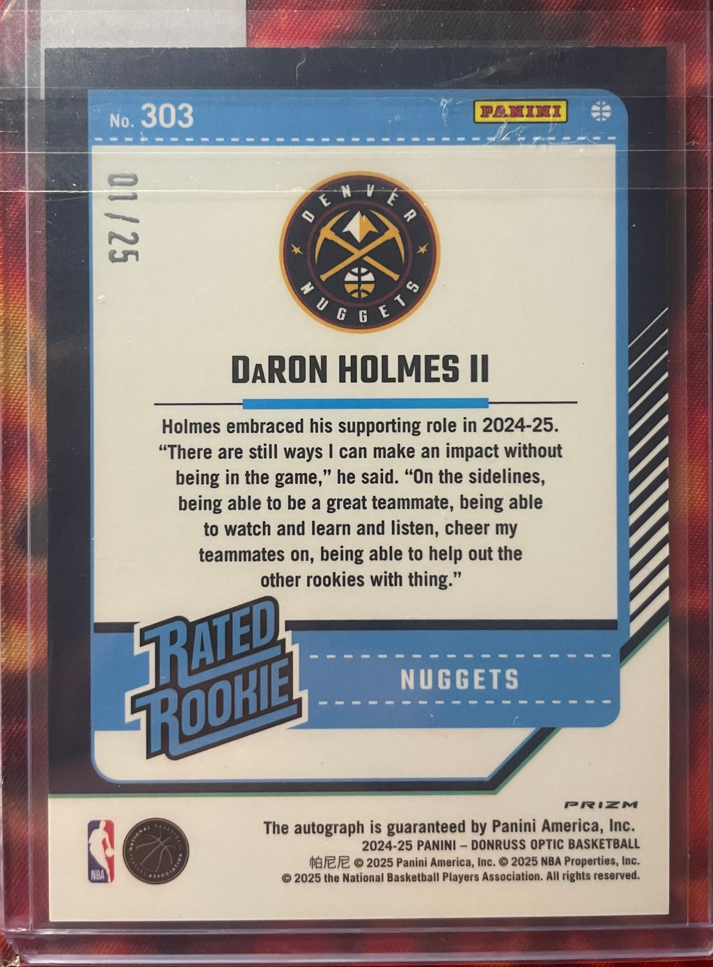 DaRon Holmes II Optic 24-25 Green Scope Auto /25