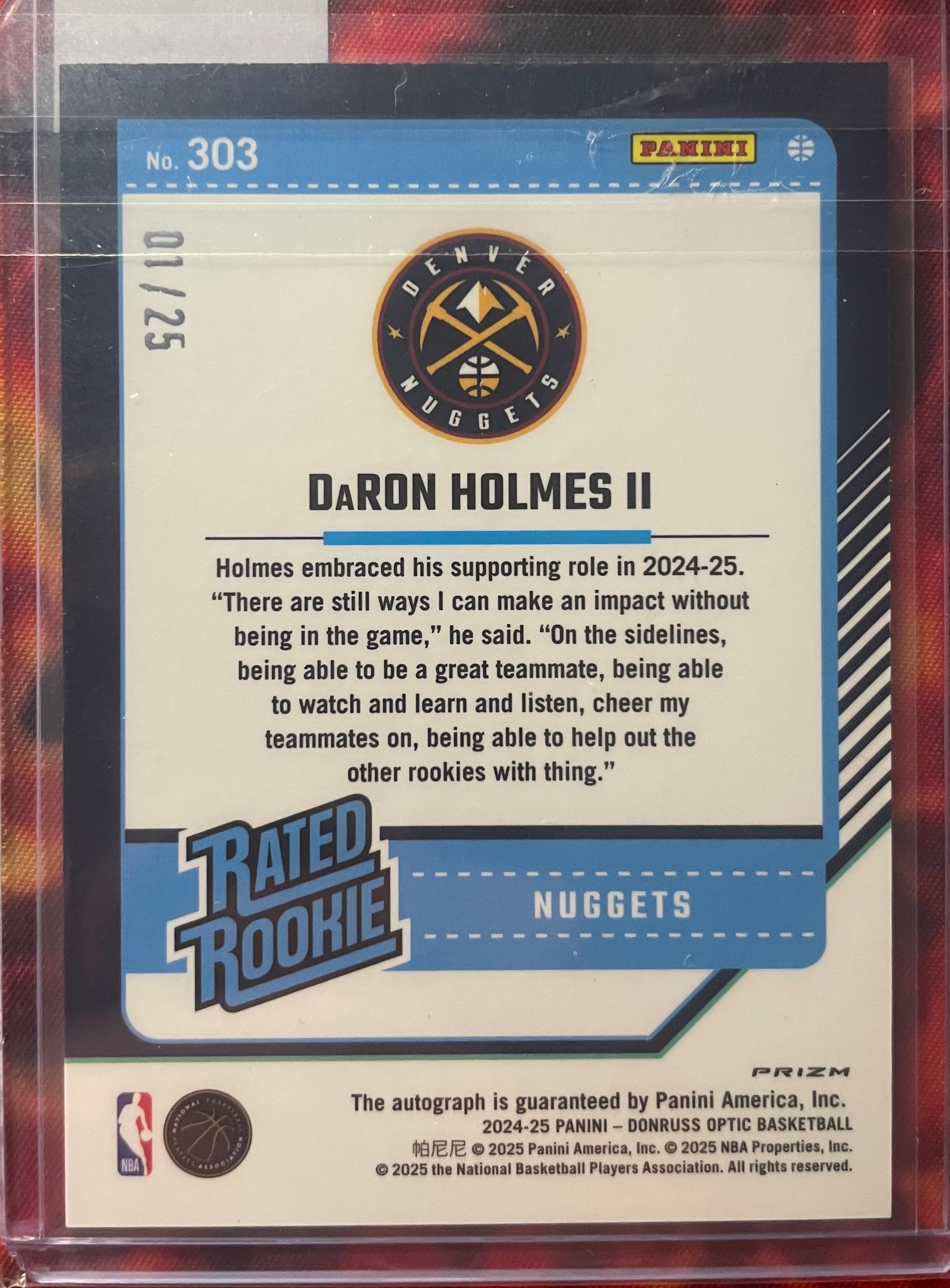 DaRon Holmes II Optic 24-25 Green Scope Auto /25