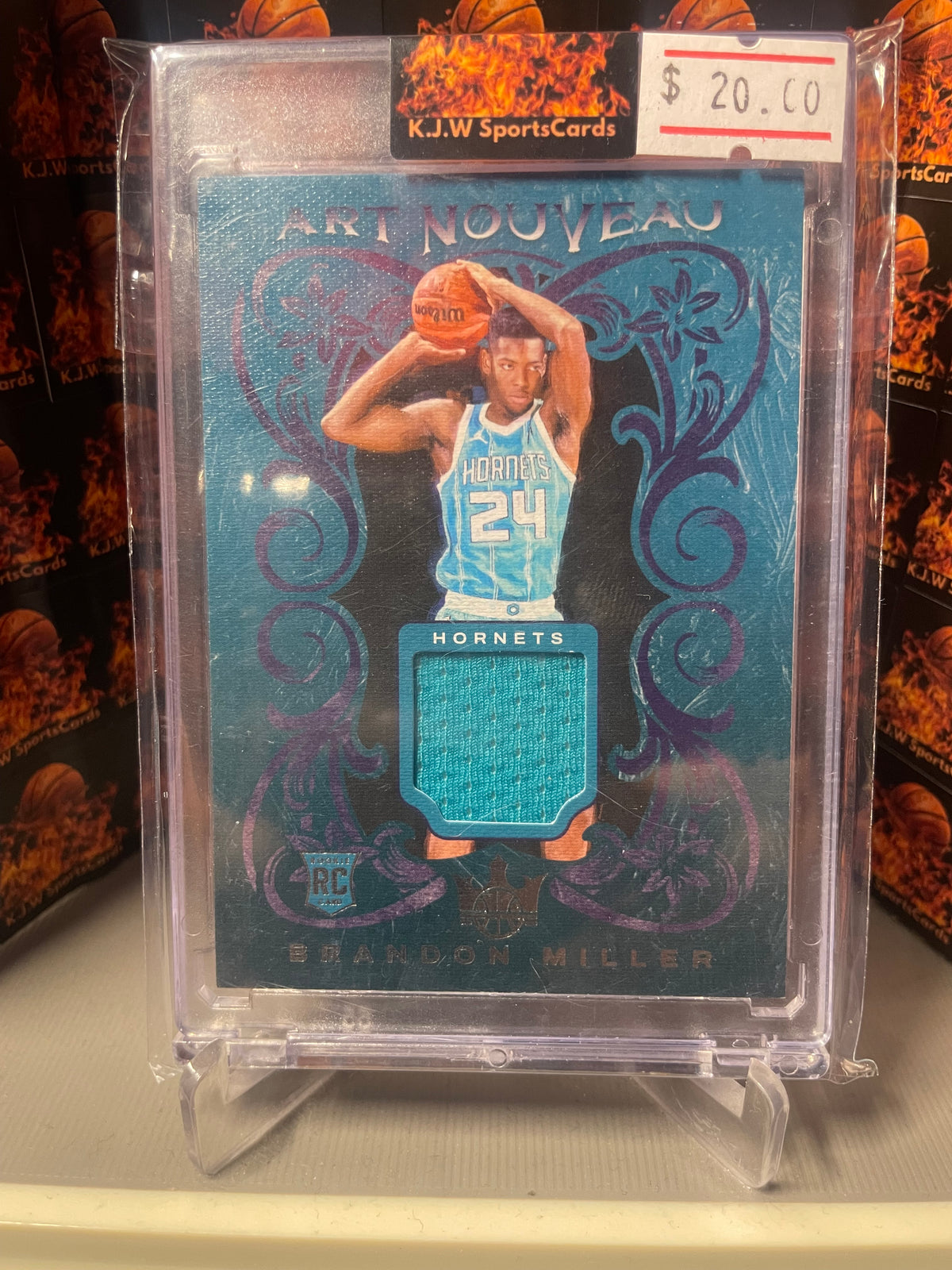 Brandon Miller Court Kings 2023-24 Art Nouveau Patch RC