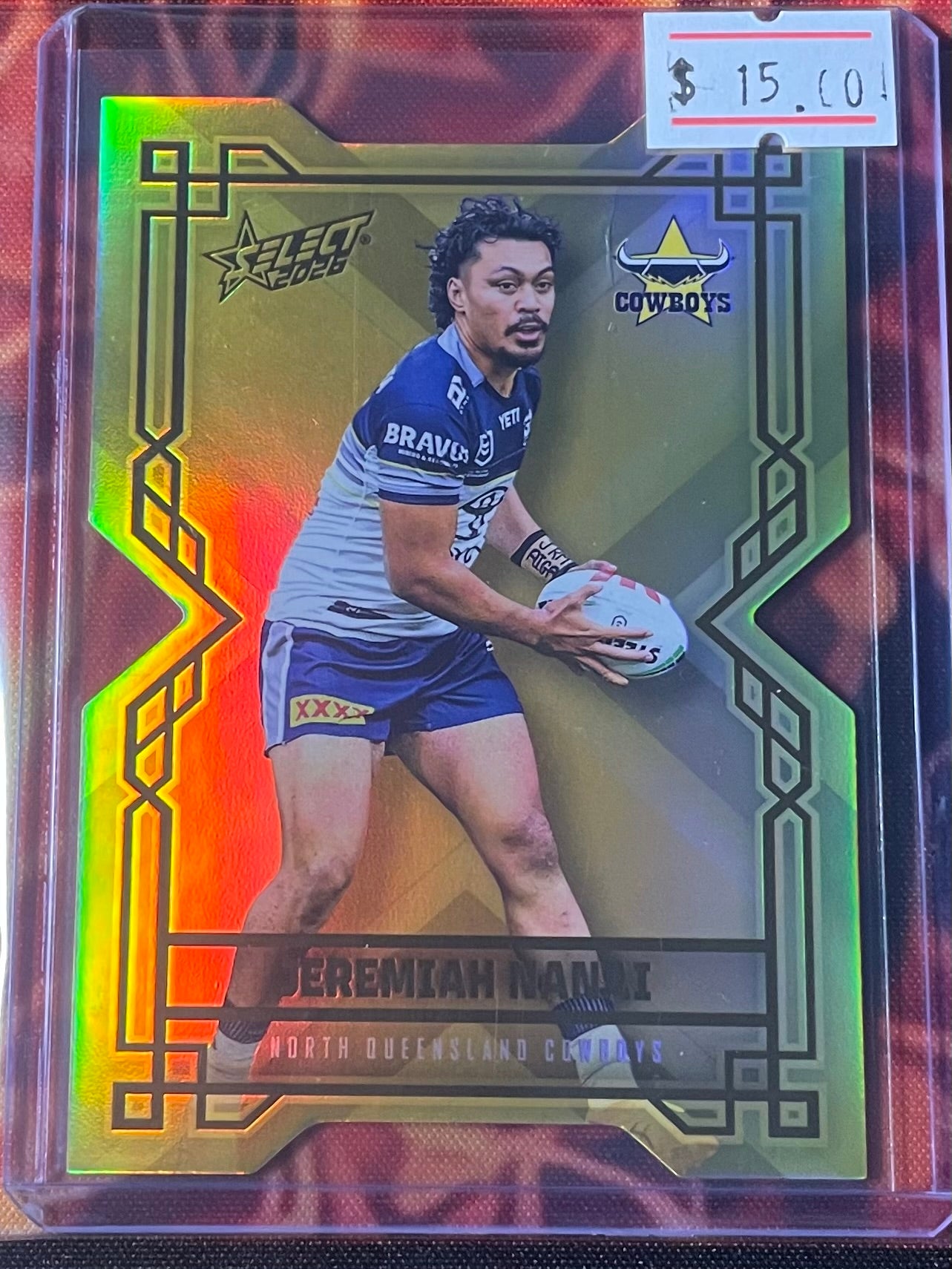 Jeremiah Nanai Select NRL 2026 Gold DieCut 054/250