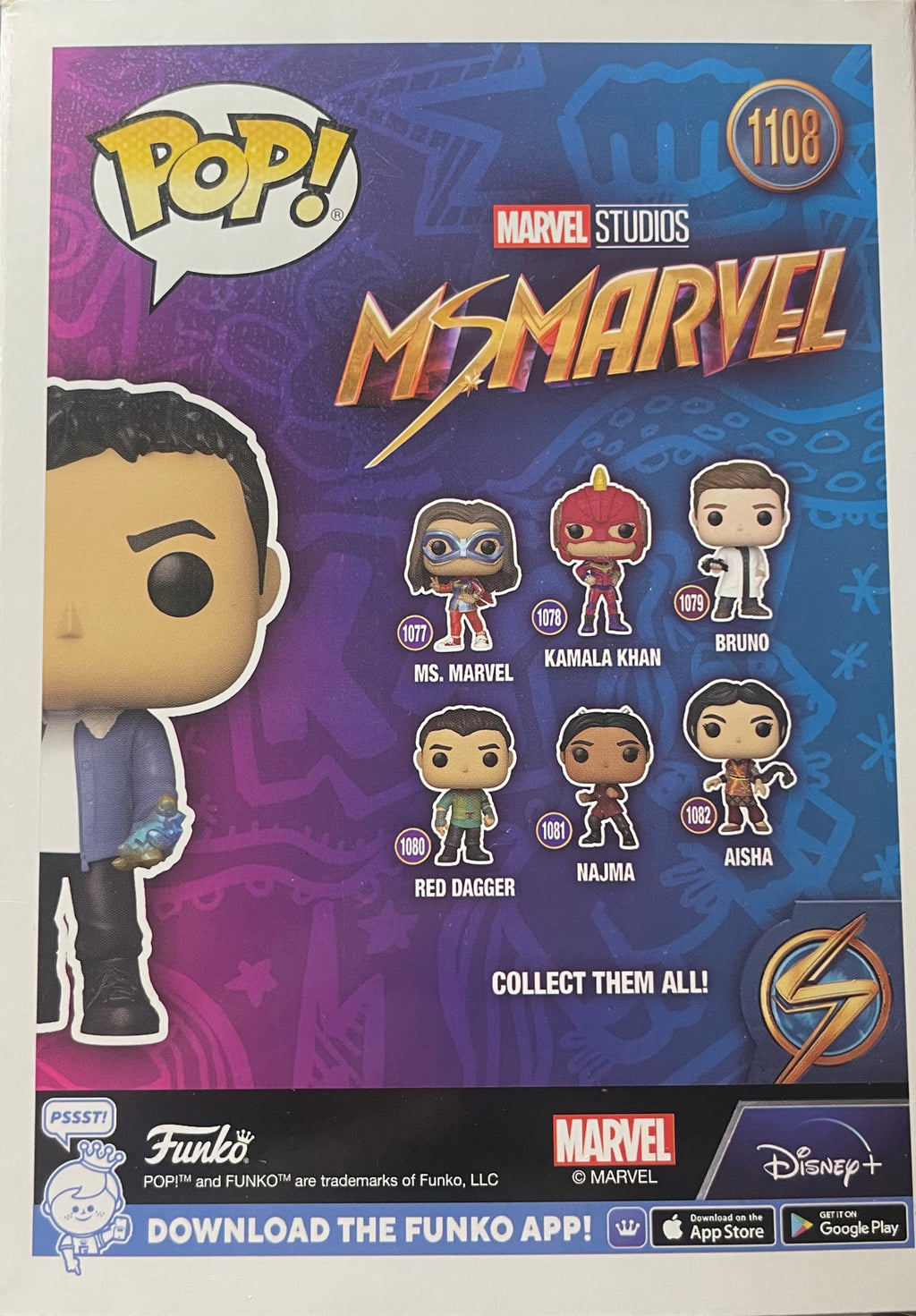 Funko Pop! Vinyl: Kamran Marvel Figure #1108 Exclusive to Target
