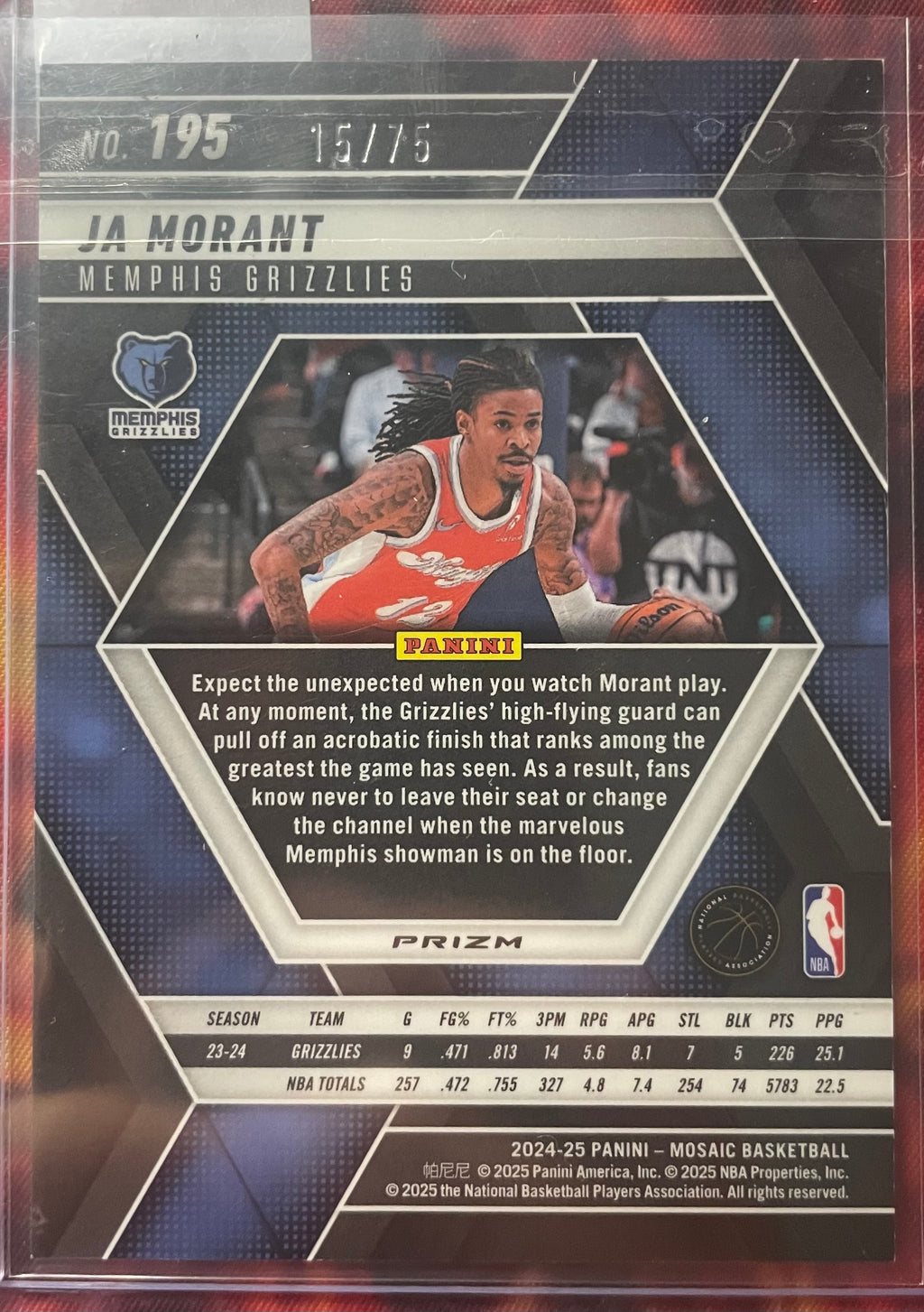 Ja Morant Mosaic 24-25 Bronze /75