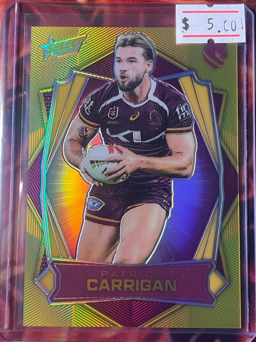 Patrick Carrigan Select NRL 2026 Gold Luminous 069/725