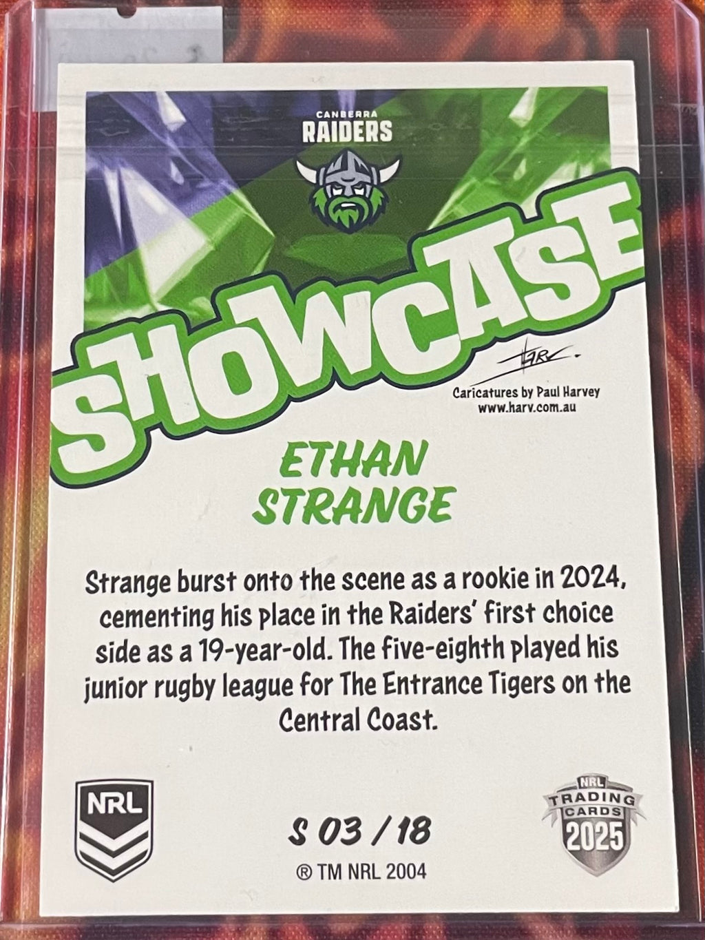 Ethan Strange NRL Traders 2025 ShowCase
