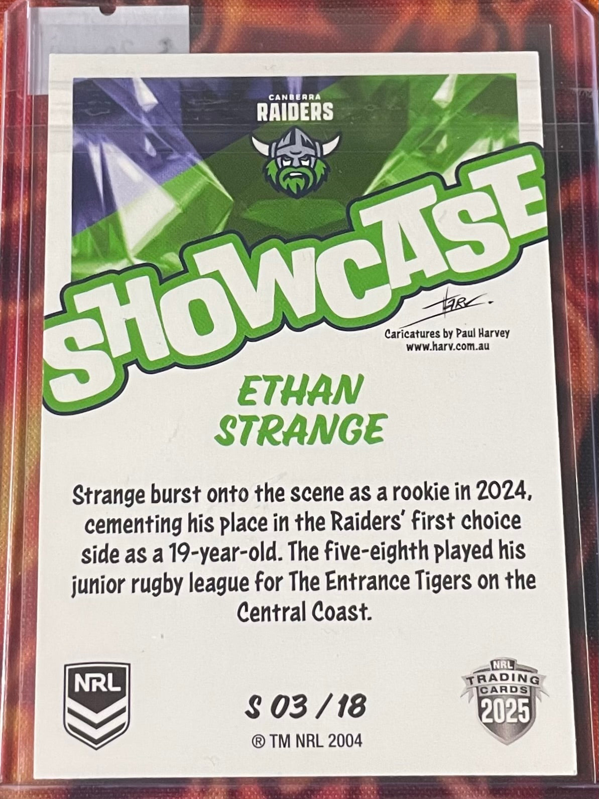 Ethan Strange NRL Traders 2025 ShowCase