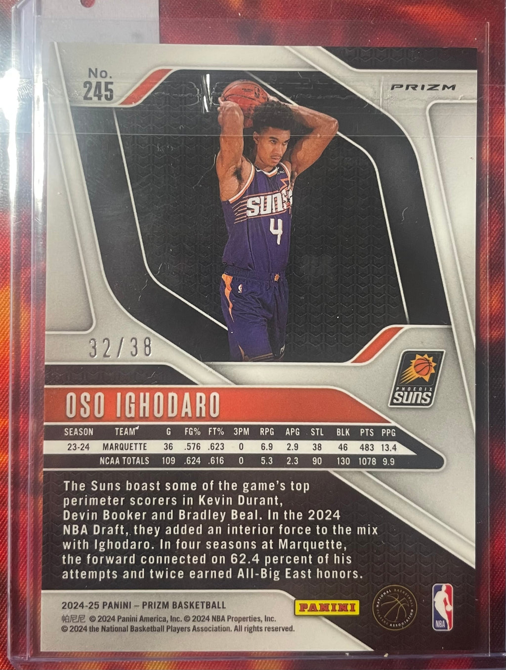 Oso Ighodaro Prizm 24-25 White Wave /38 RC