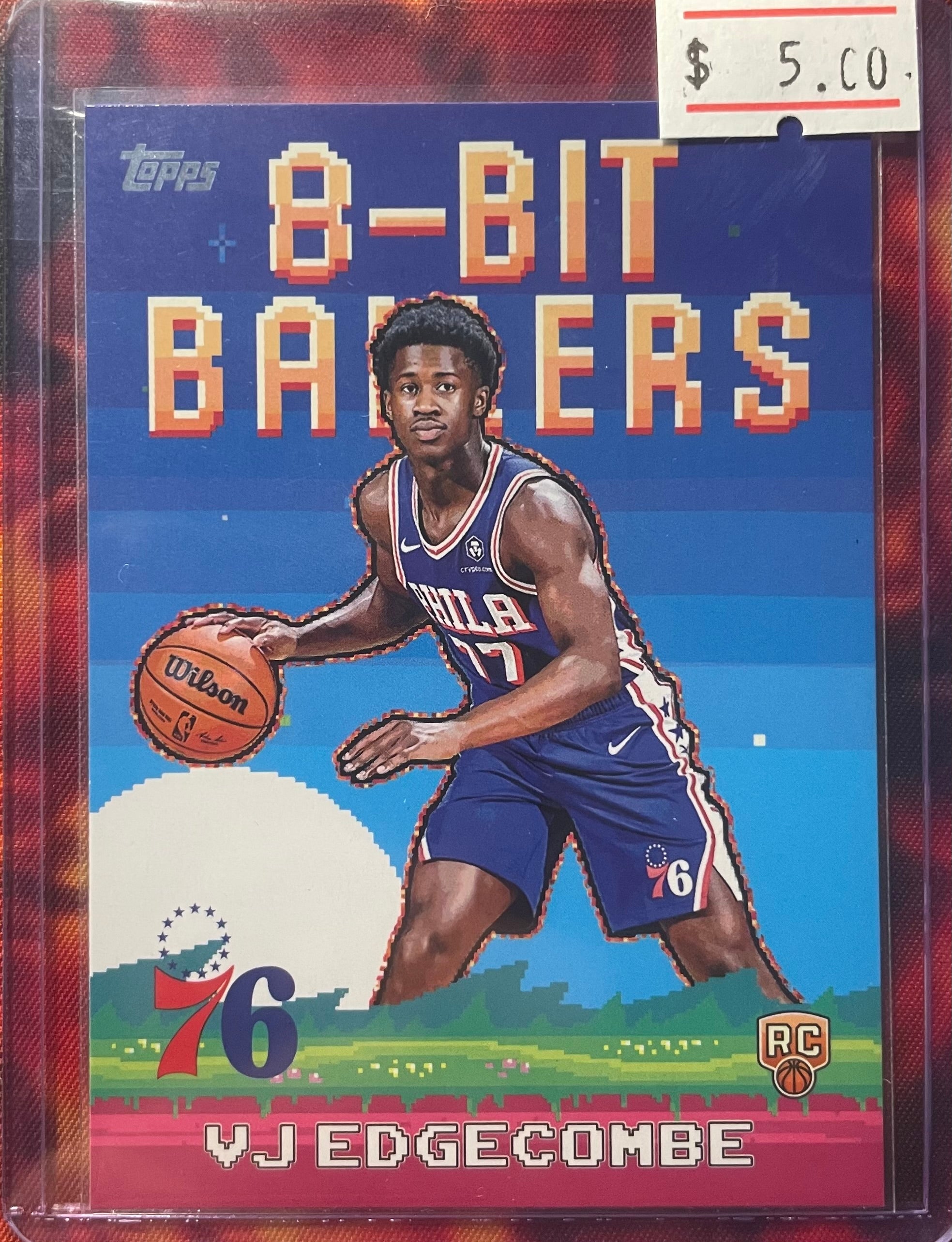VJ EdgeCombe Topps 25-26 8-Bit Ballers RC