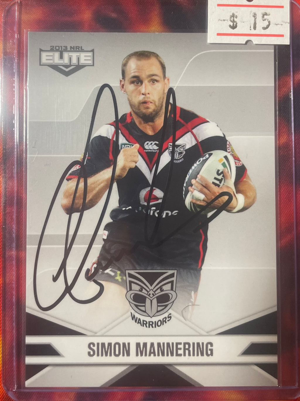 Simon Mannering Elite NRL 2013 In Person Autograph