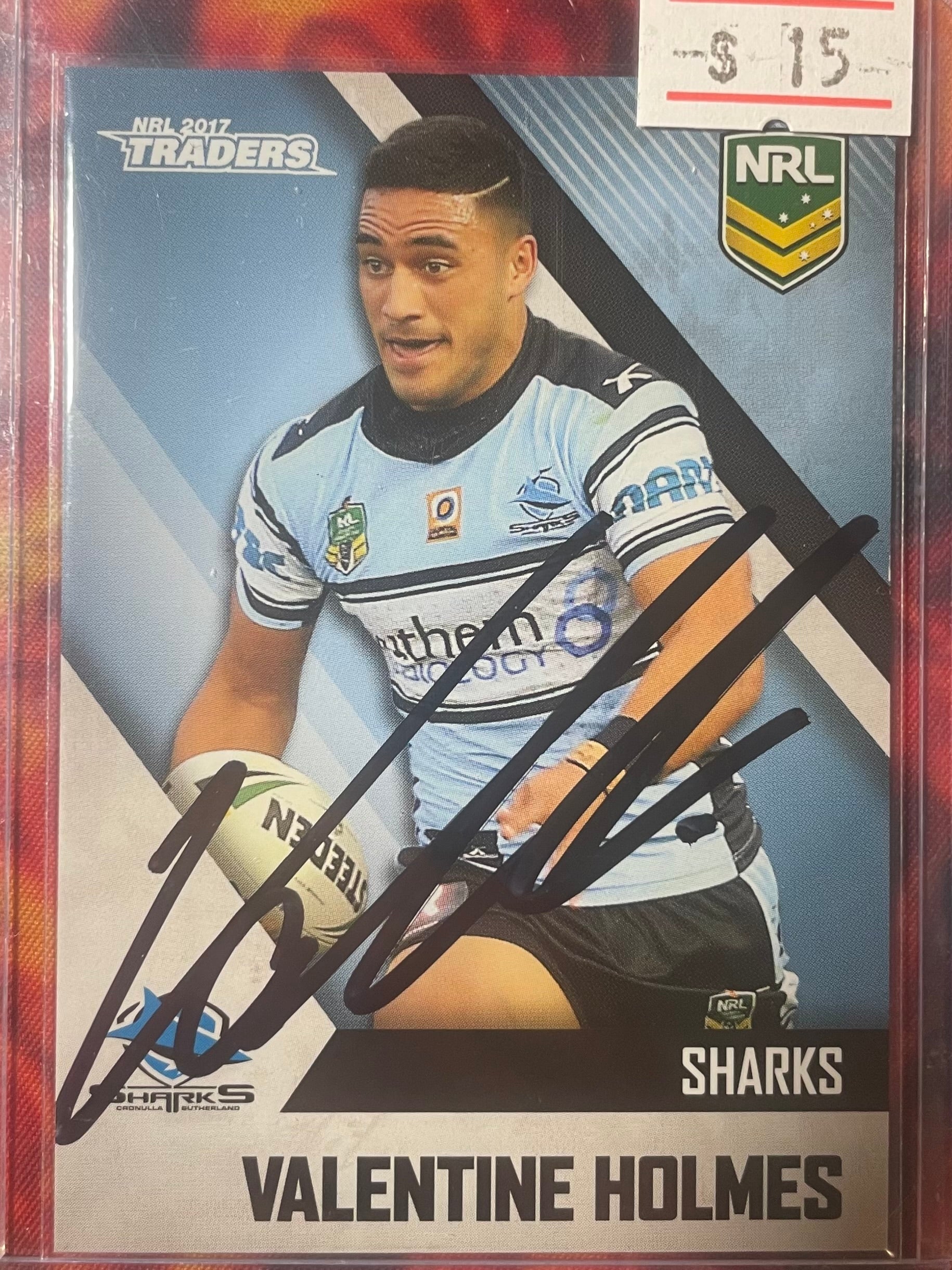 Valentine Holmes Traders NRL 2016 In Person Autograph