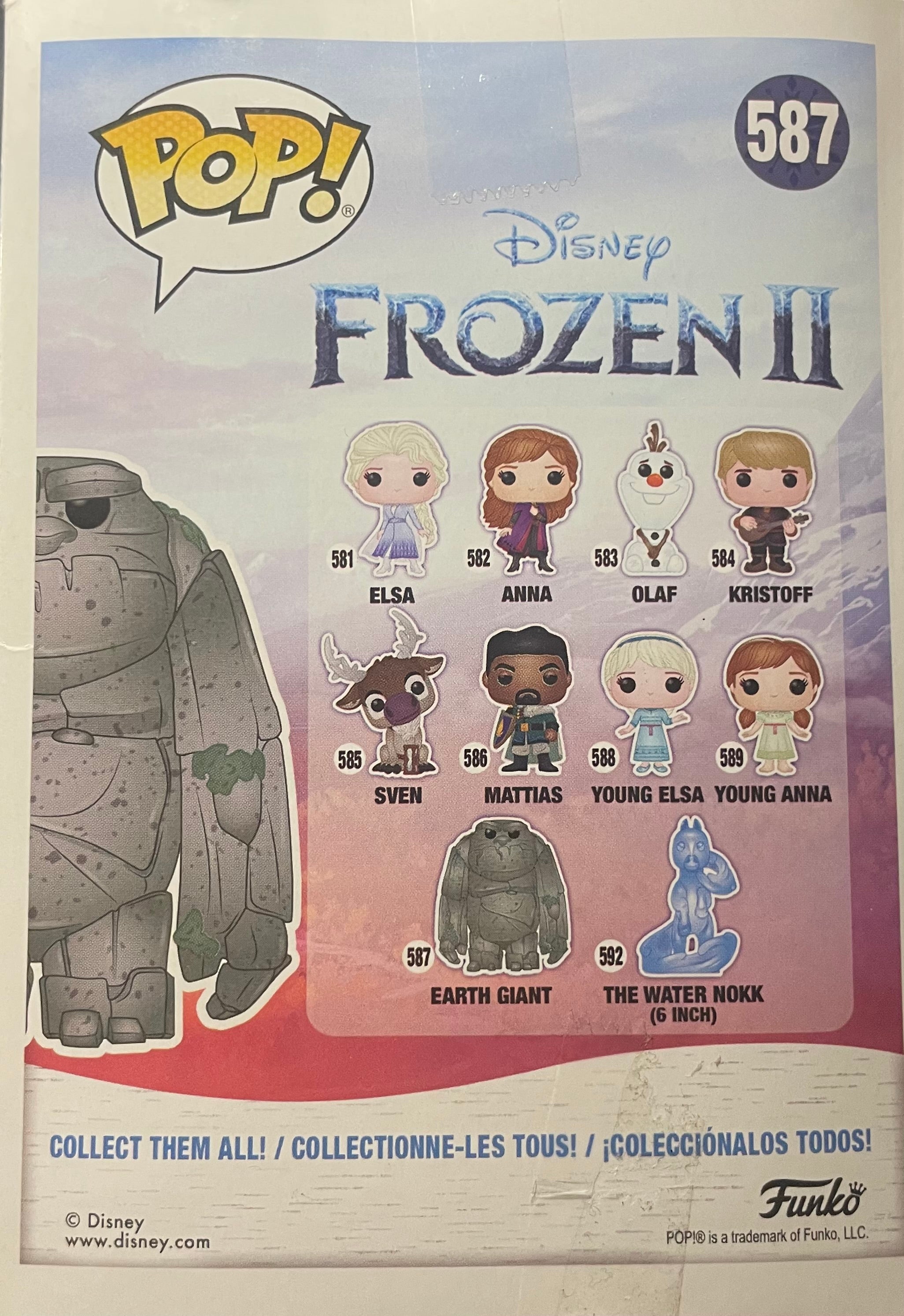 FUNKO POP! Disney Frozen 2 Earth Giant #587 Heavy Vinyl Figure